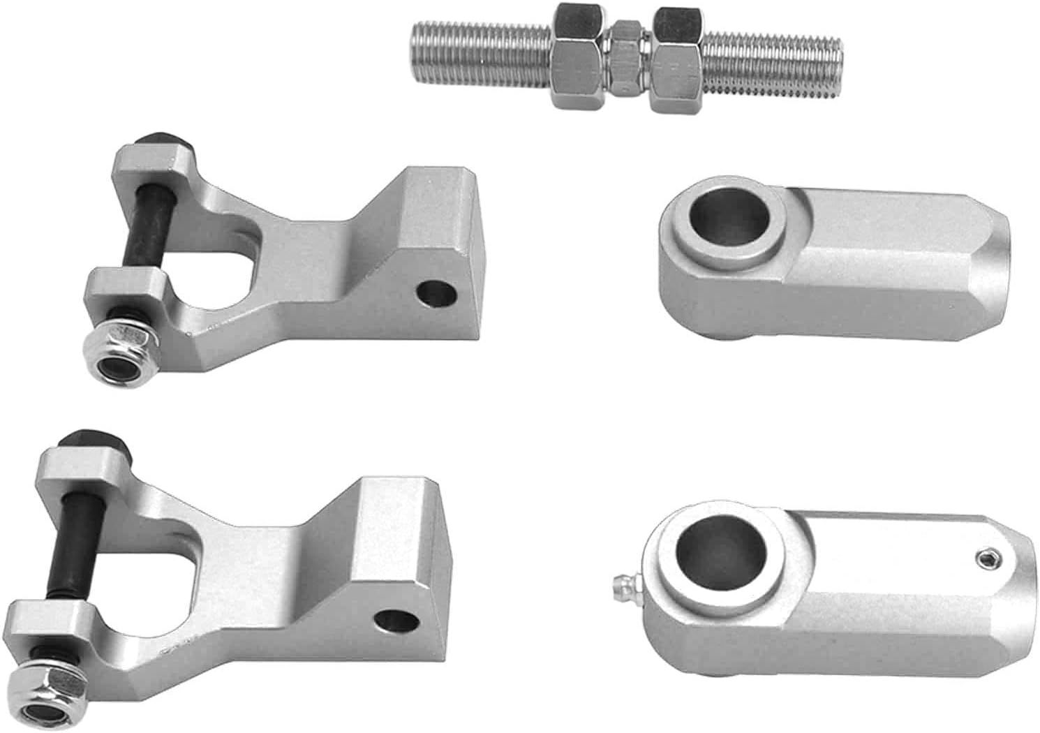 Tieferlegungssatz Für Vorder- Und Hinterachse Für Atvs, 3,5"2", Verbreiterte Aluminiumlegierung Für 350 660 700, Drag-racing-ersatzteile, 5-teilig, Rot (silber)