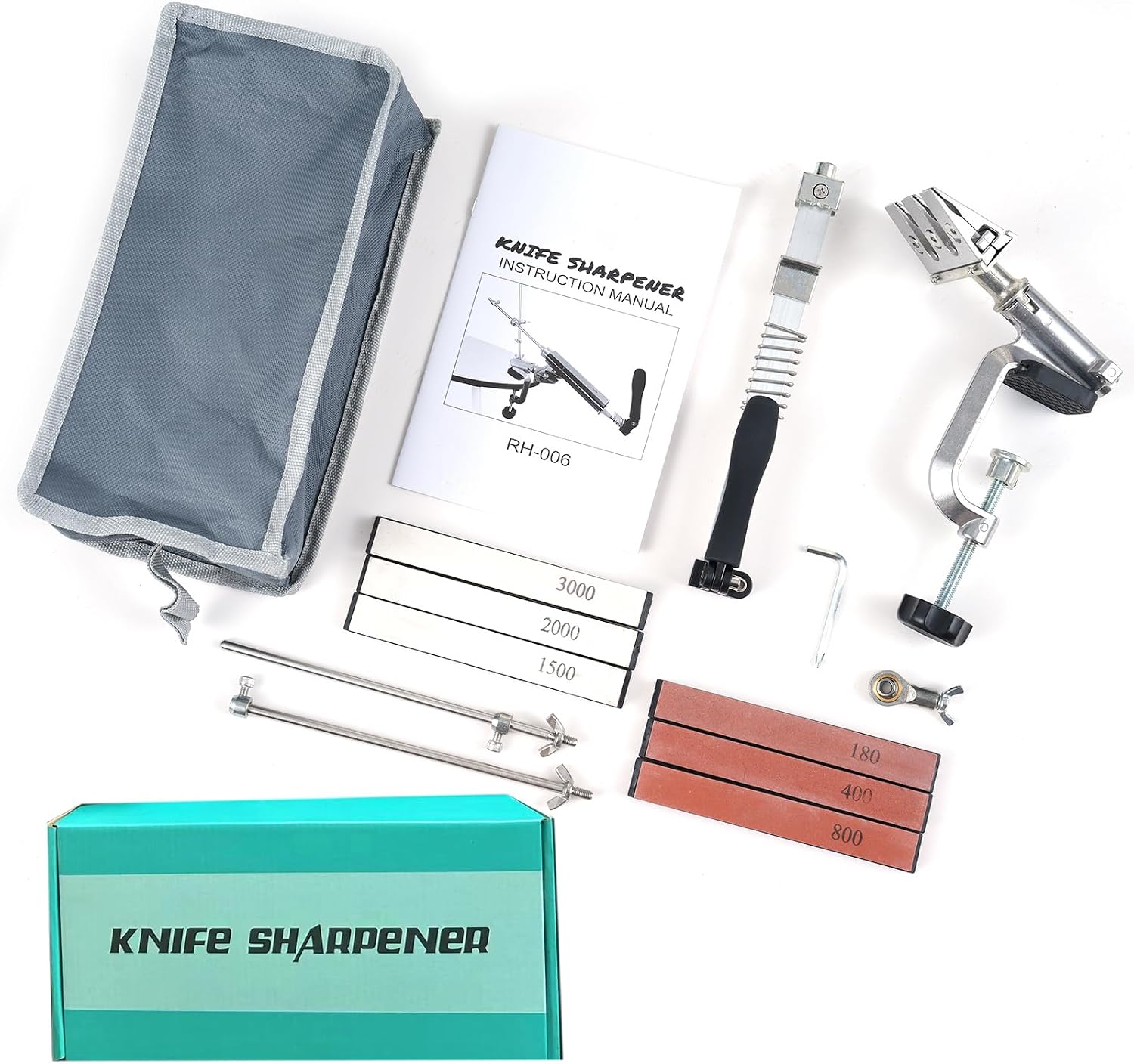 Professionelles Schärfsystem Mit 6 Schärfsteinen