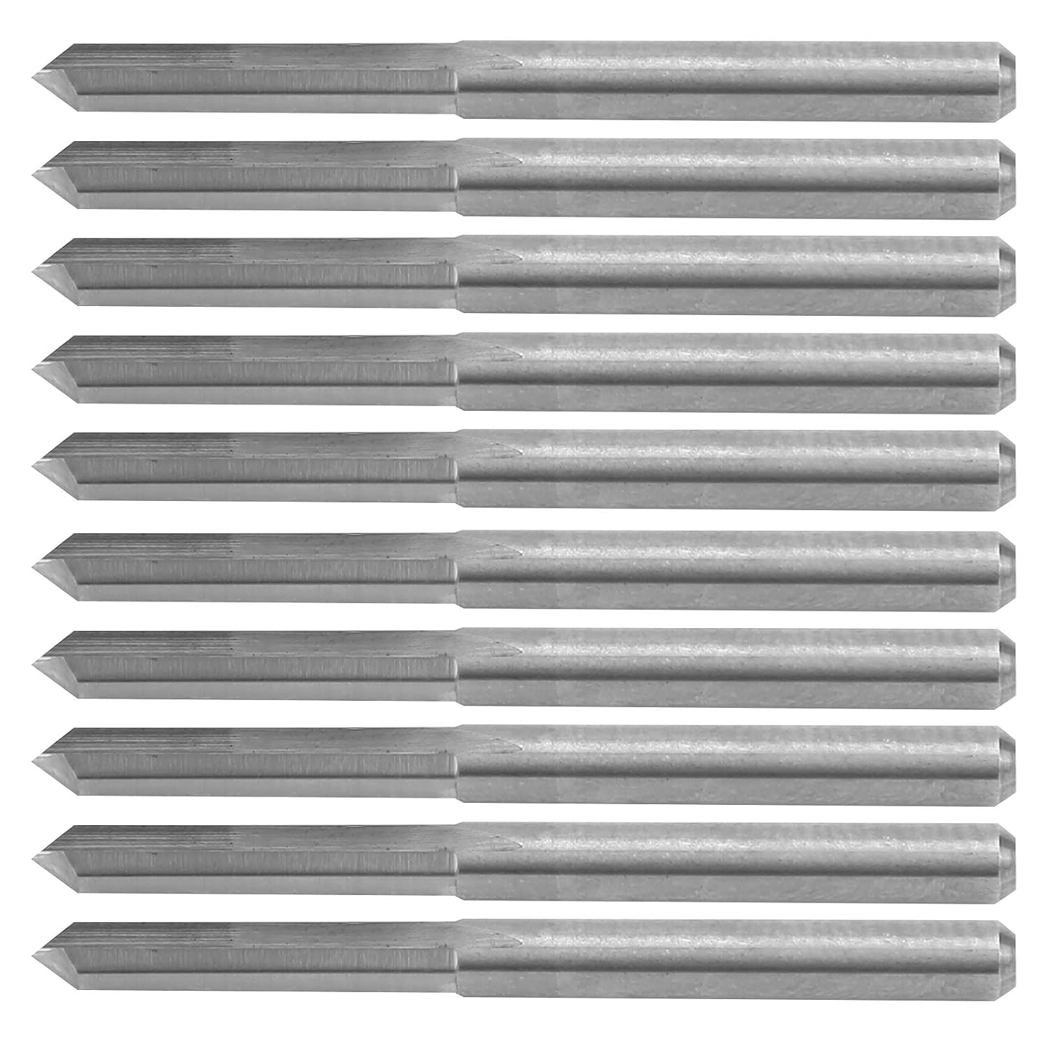 10 Stück 90°-cnc-gravierfräser, 3,175 Mm Wolframstahl