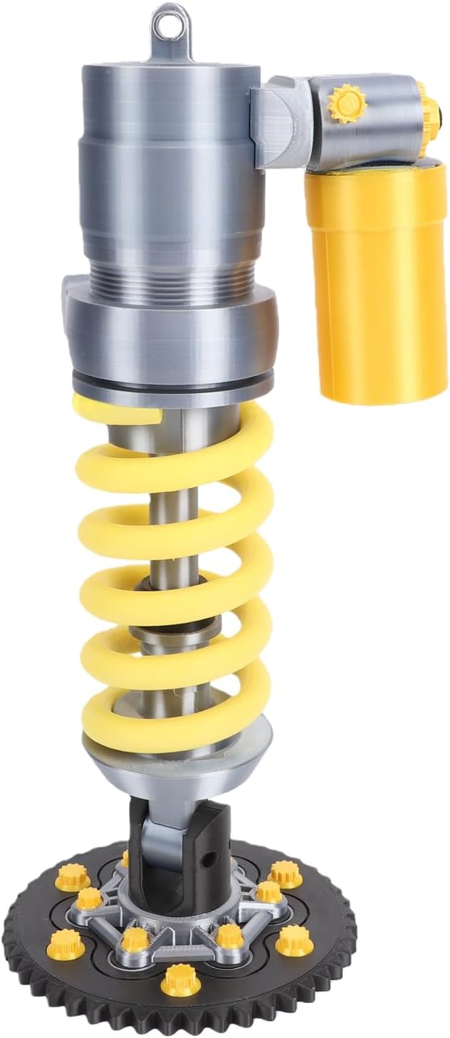 Motorrad-stoßdämpfer-schreibtischlampe, 12,7 Cm (5 Zoll), Silber