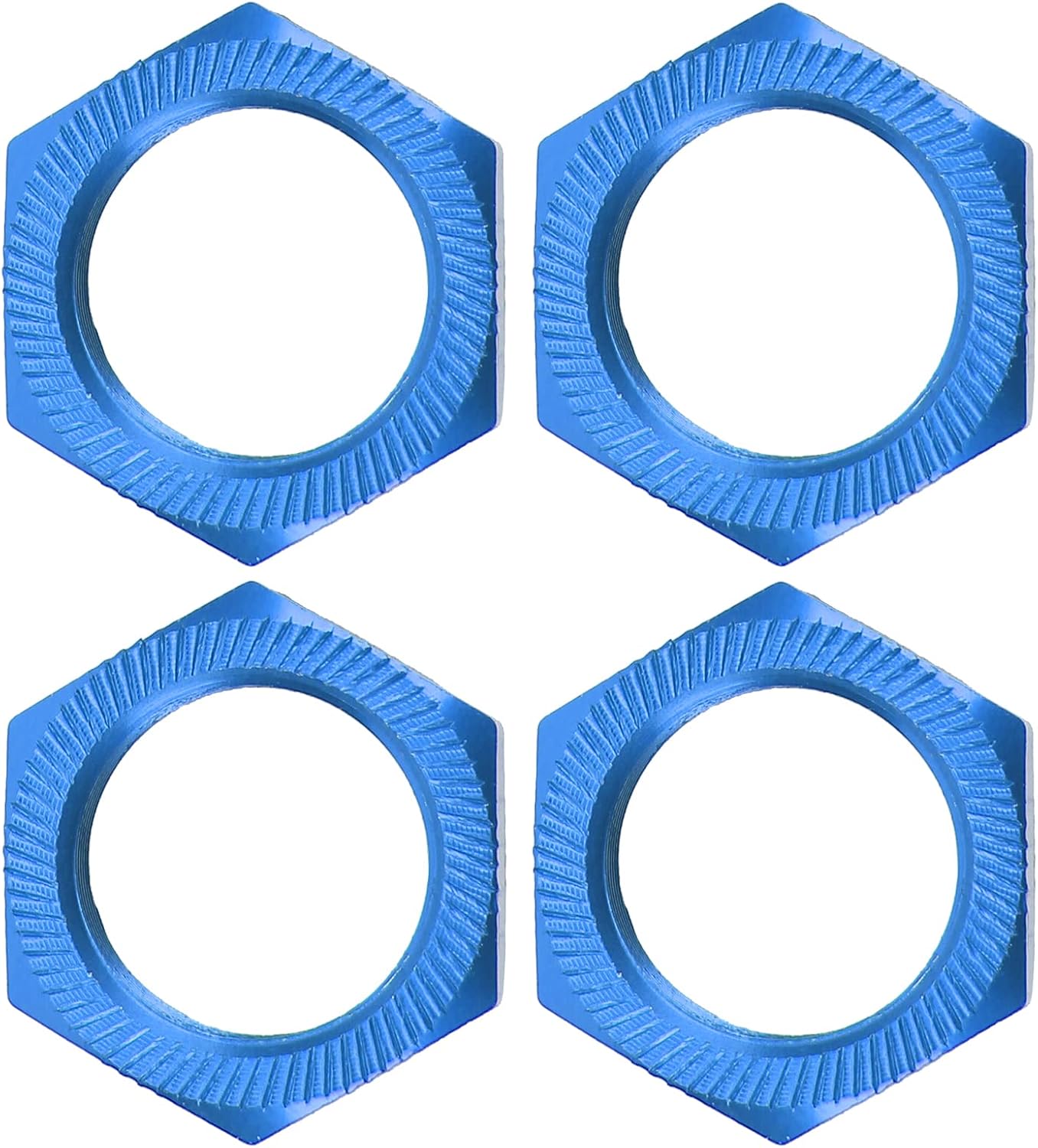 4 Stück 24 Mm Aluminium-radsechskantmuttern Für 1/5 Rc (dunkelblau)