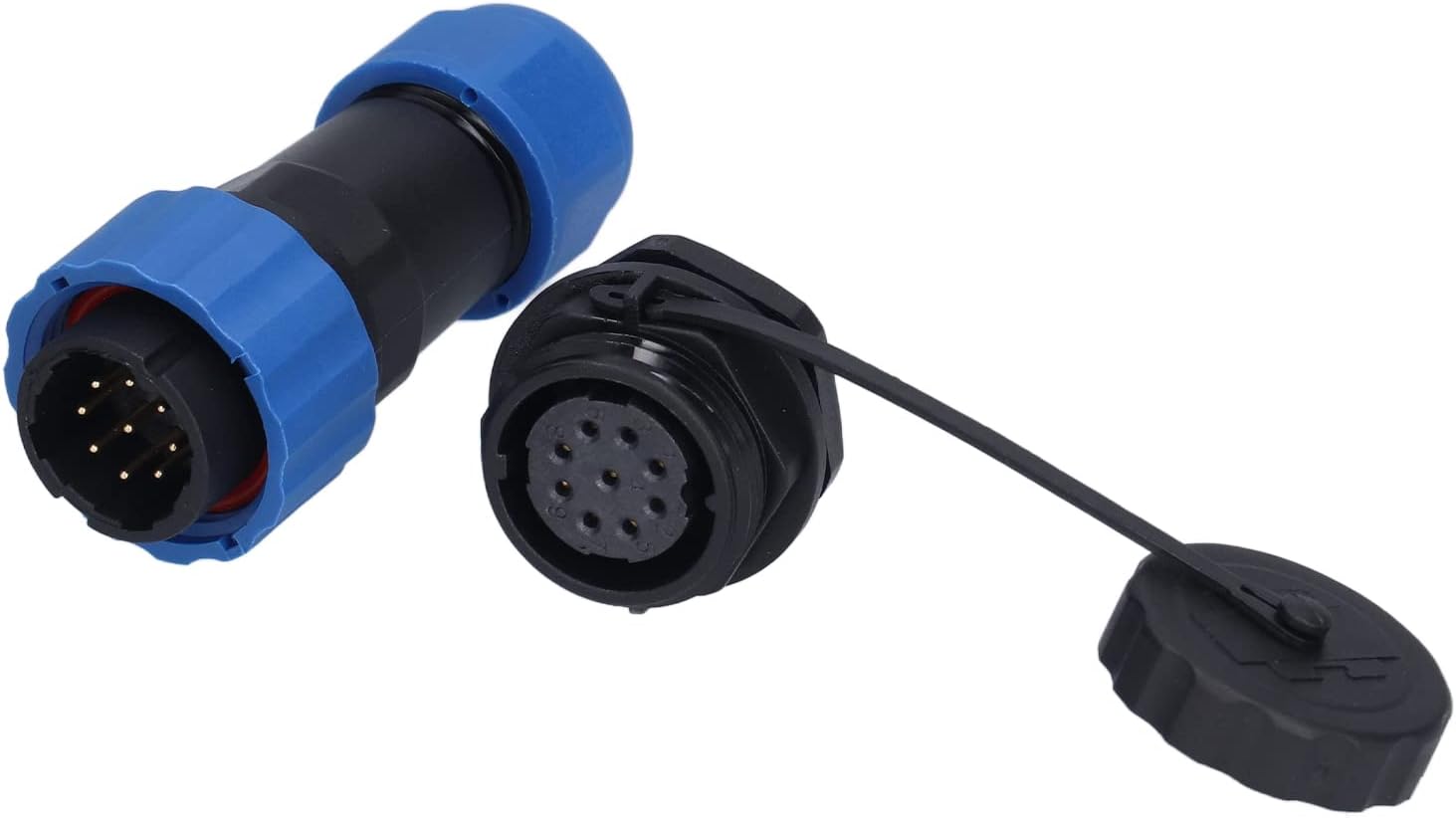 Ip68 Wasserdichter Luftfahrtstecker, M20x1,5 Hintere Mutter (9