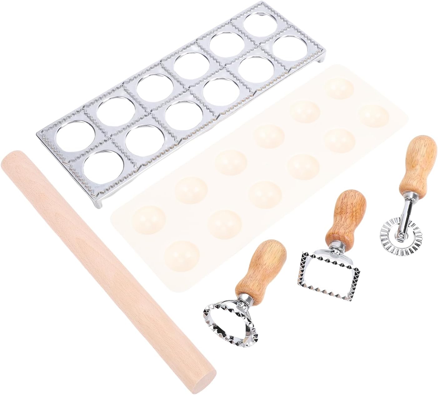 Pasta-set, Raviolipresse Aus Edelstahl