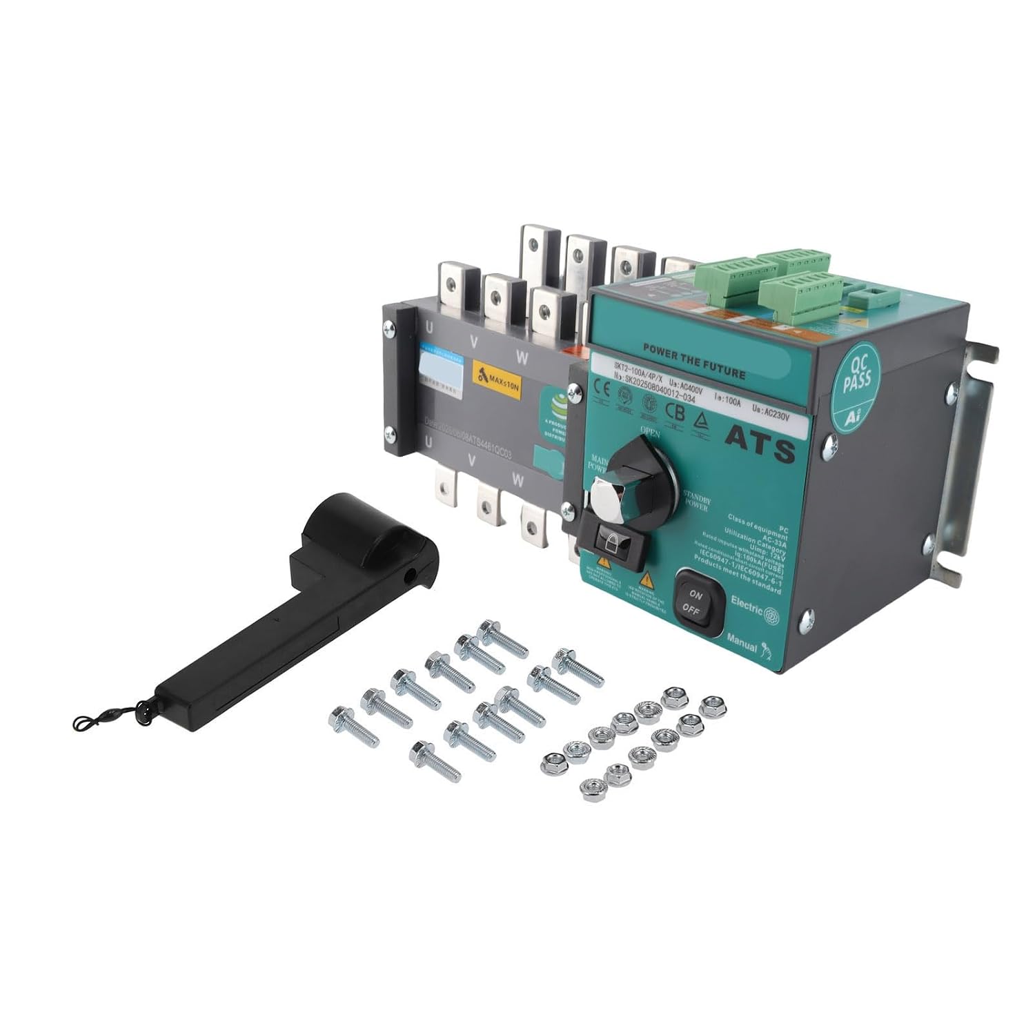 Zweiphasiger Automatischer Umschalter, 100 A, 4-polig