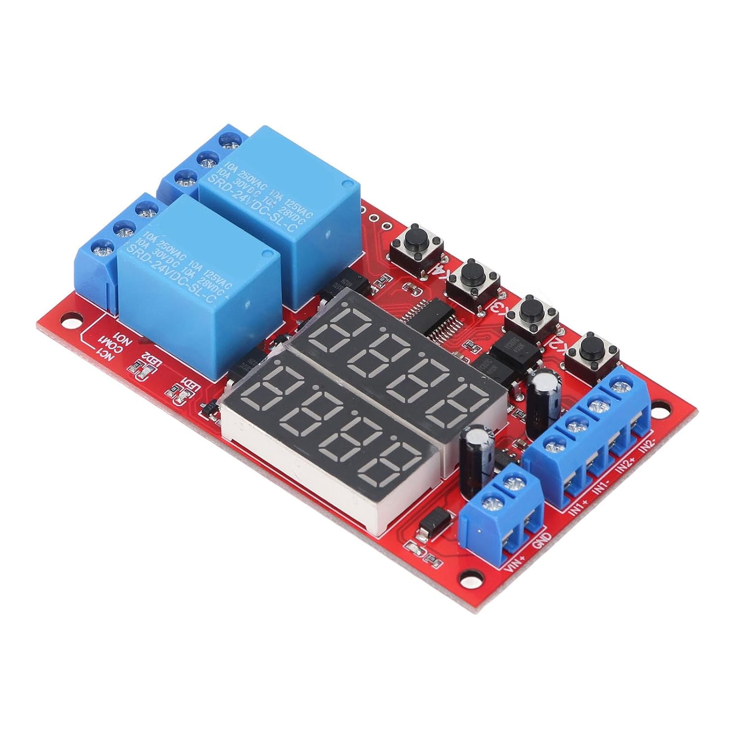 Led-anzeige-relaismodul, 24v Abs-zeitrelais