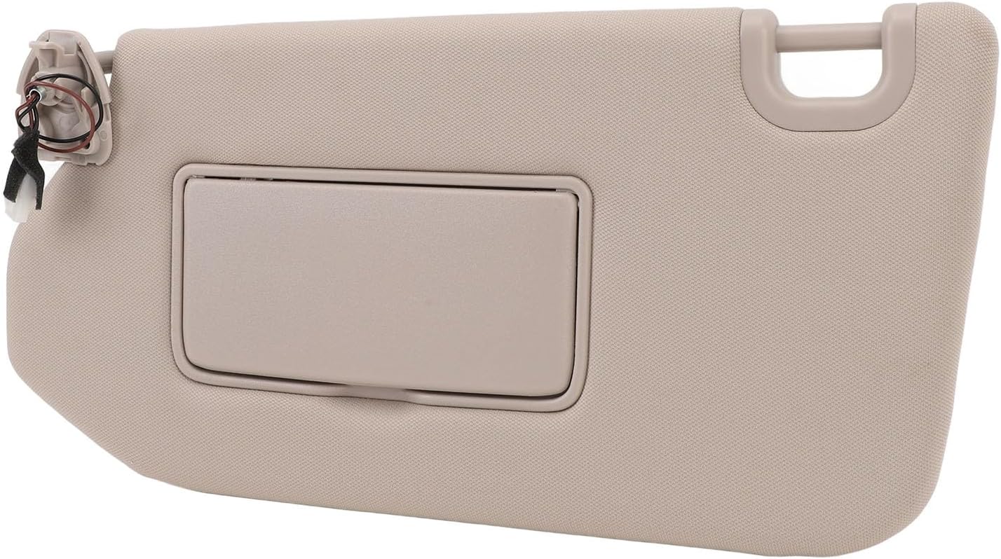 Sonnenblendenblende Links (fahrerseite) Mit Beigem Spiegel Für Pathfinder R52 2012-2019, Qx60 Und Jx35 Blendschutz, Oem-passform, Abs-innenausstattung (links)