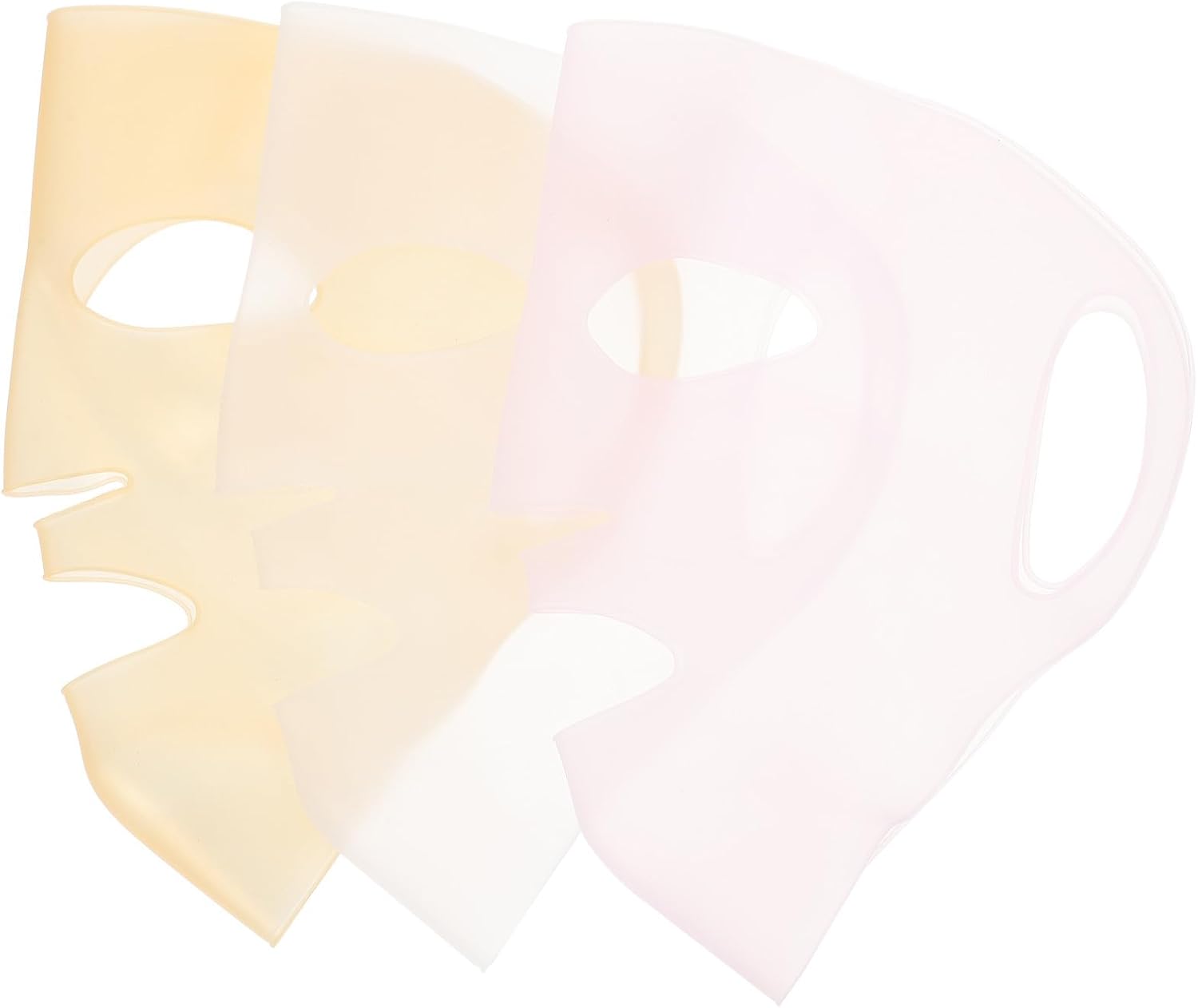 3-teilige 3d-silikon-gesichtsmaske Mit Ohrschlaufen