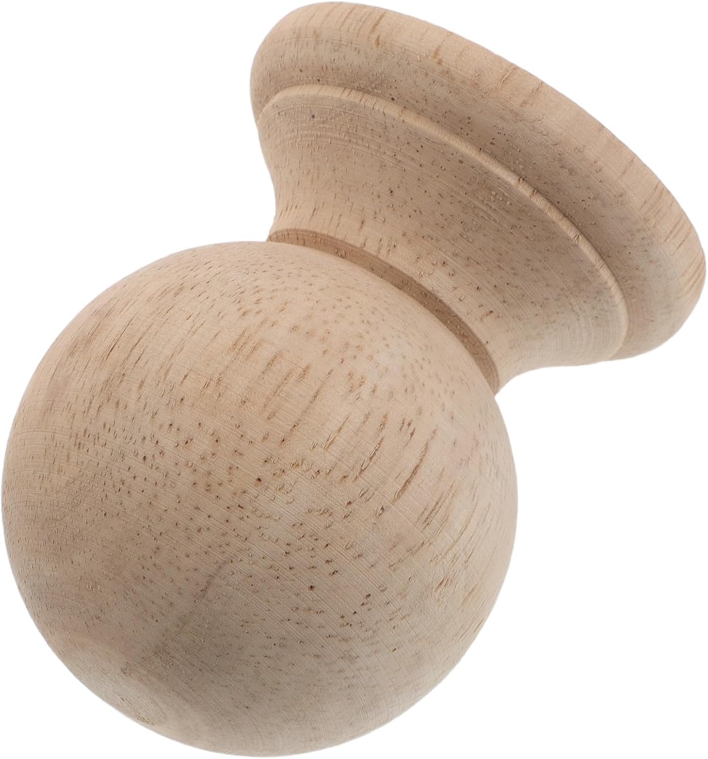 Runde Pfostenkappen Aus Unbehandeltem Holz Für Treppen- Und Gartenzaunpfosten, Einfarbig Beige, Dekoratives Ornament, Elegante Lösung Für Den Innen- Und Außenbereich