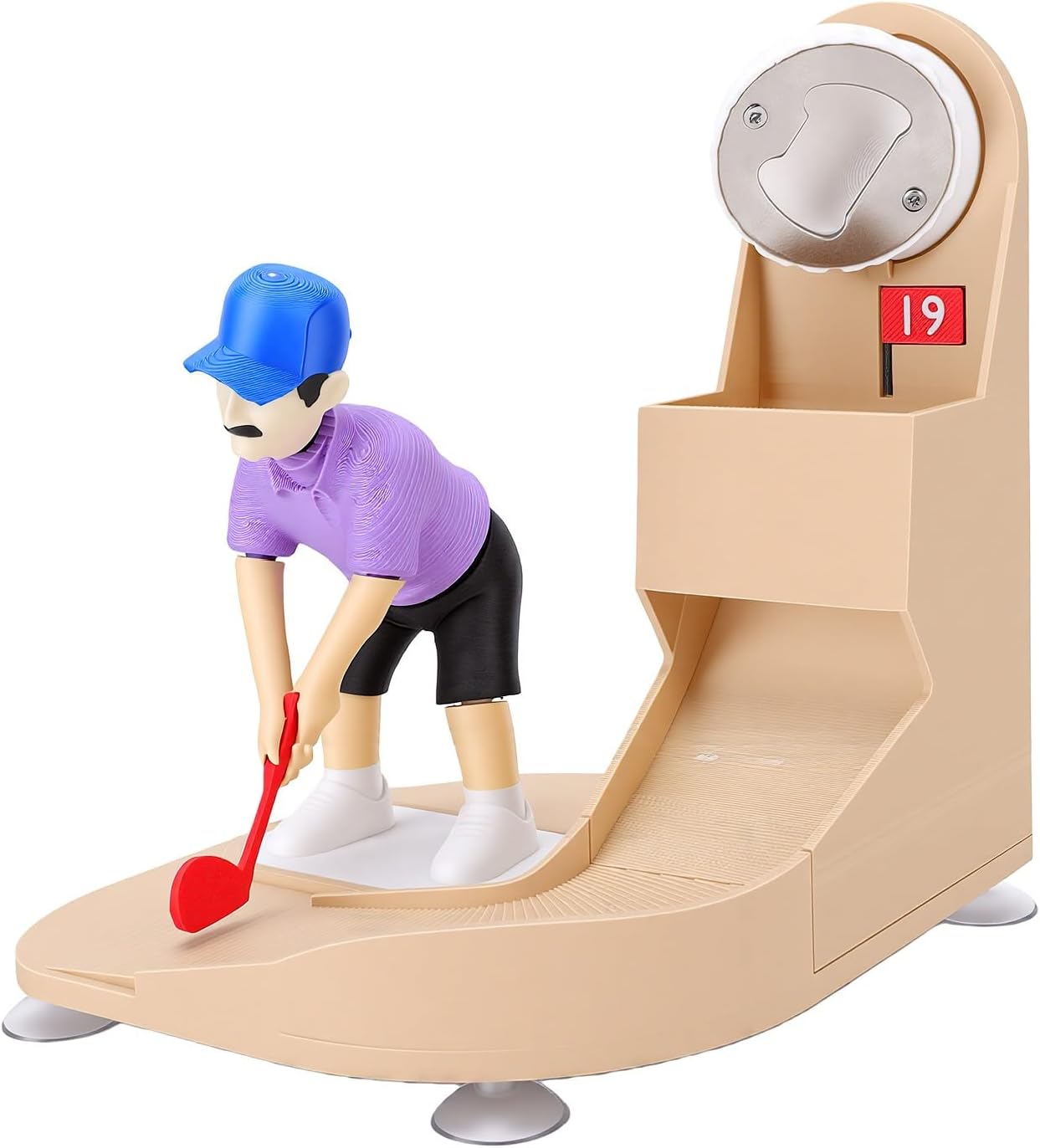 Einzigartiger, 3d-gedruckter Flaschenöffner In Golfform, Vielseitiger Flaschenöffner Für Küche Und Haushalt, Party-gadget Und Geschenk Für Golf- Und Bierliebhaber (herren)