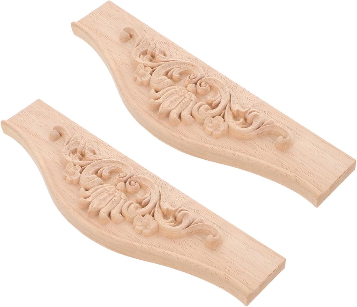 Beige Dekorative Wandleuchten Aus Europäisch Geschnitztem Holz, 2 Stück