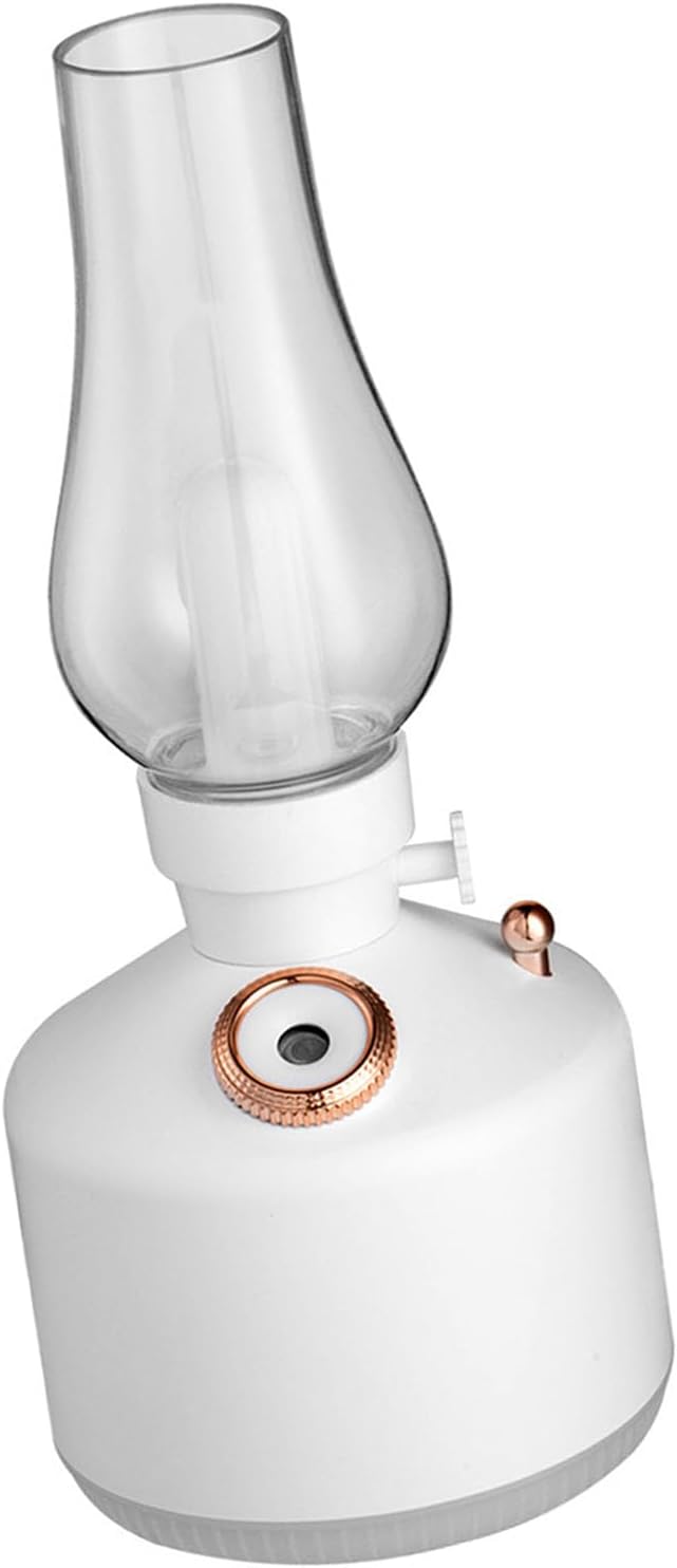 Vintage-laternen-luftbefeuchter, Usb-wiederaufladbar, Ultraschall Mit Dimmbarer Lampe, Ideal Für Schlafzimmer Und Büro, Entspannend (beige)