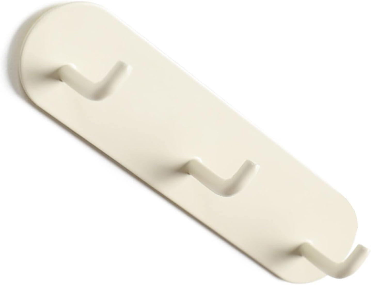 Wandhaken Aus Eisen, 3 Haken Mit Kleberückseite (cremefarben)
