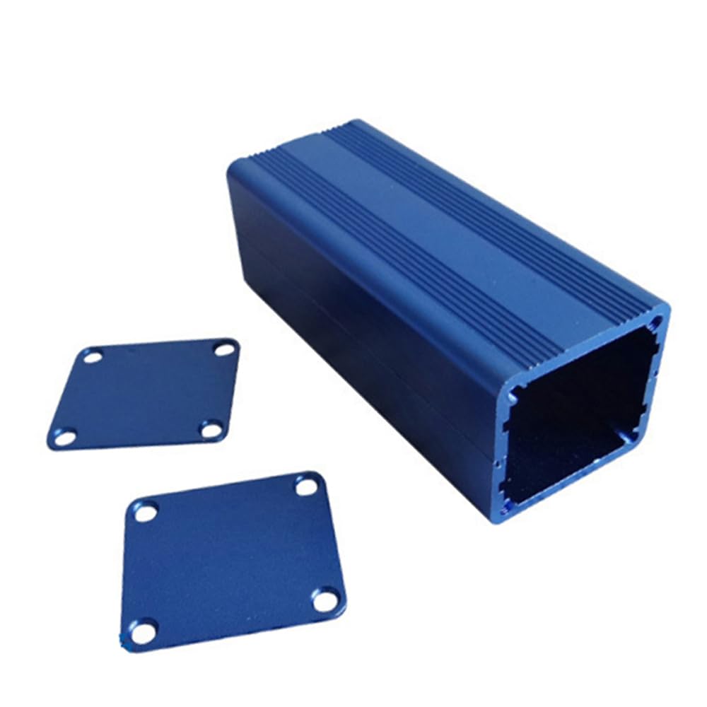Aluminium-kühlbox Für Projekte – Elektronische Anschlussdose – Elektrisches Gehäuse Für Leiterplatten – 29 X 32 X 80 Mm (blau)