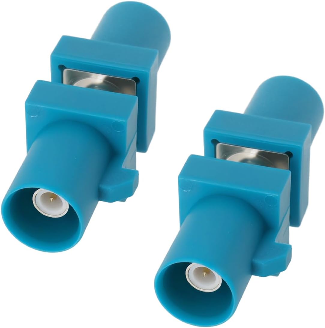 2-teiliger Fakra Z-stecker-auf-stecker-adapter Für Fahrzeugtelematik, Autoradiosysteme, Gps-antennenanwendungen, Wasserblau