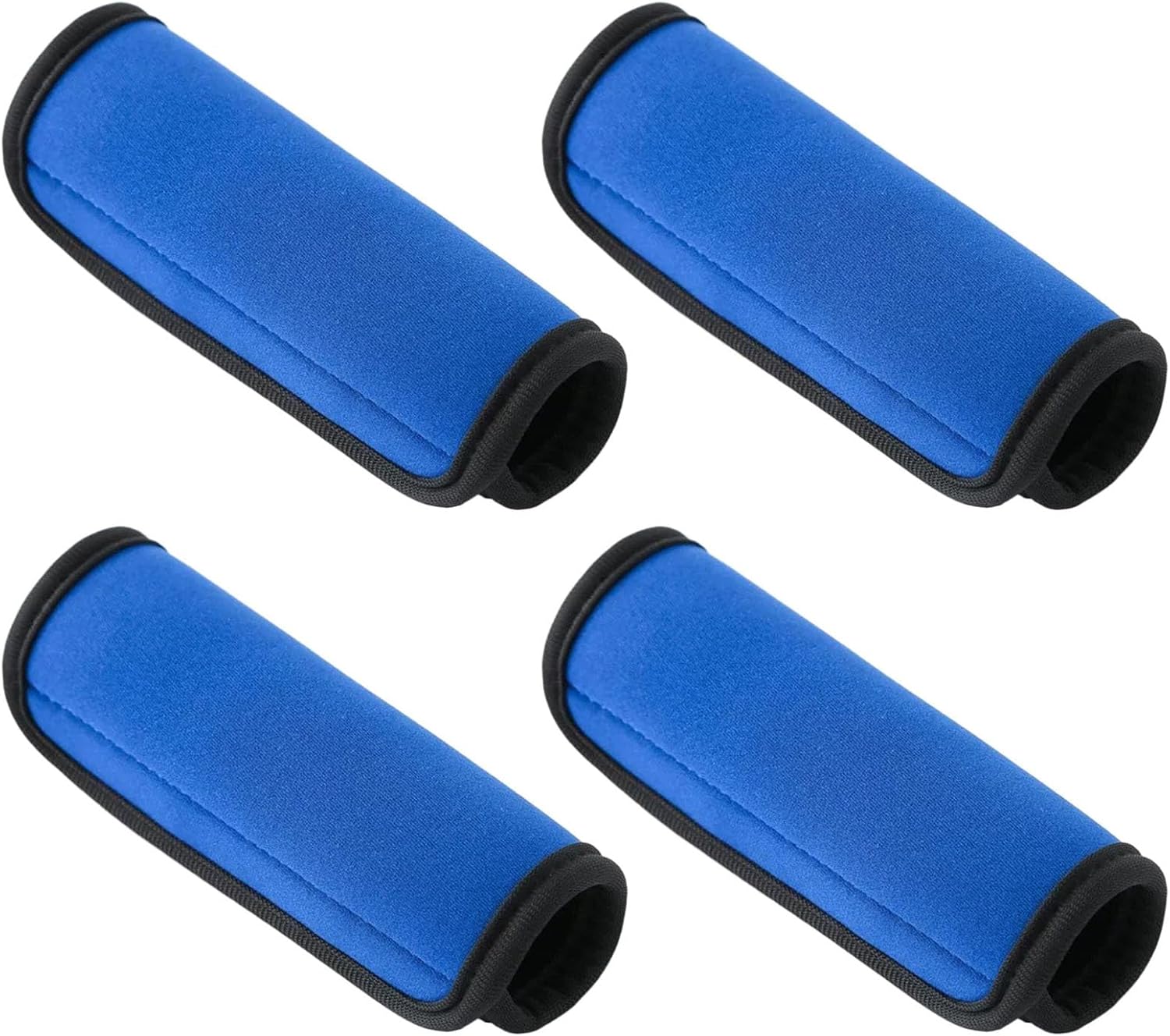 Set Mit 4 Neopren-schutzhüllen Für Gepäckgriffe, Handtaschen, Koffer, Trolleys (blau)
