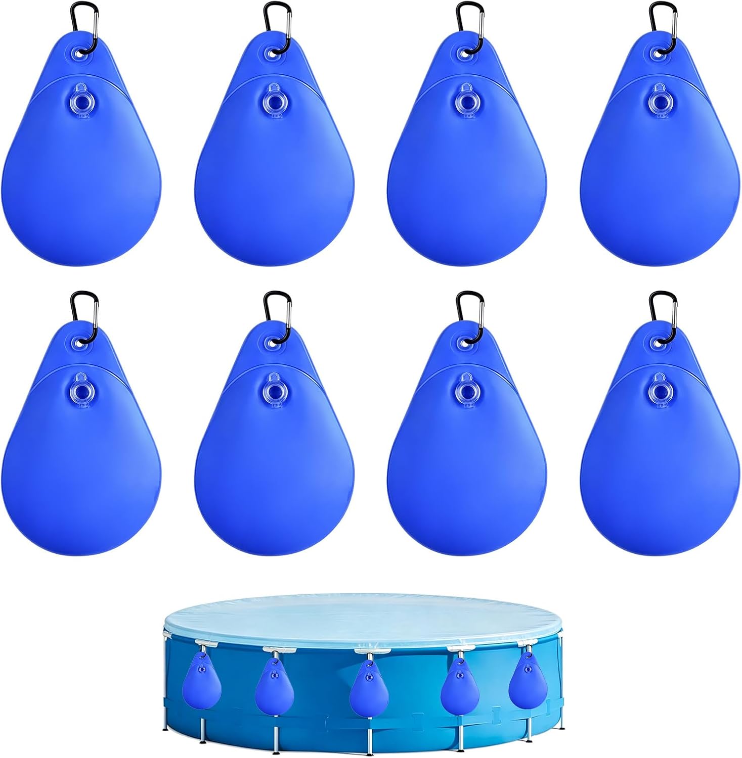 Set Mit 8 Robusten Pool-gewichtssäcken Mit Haken