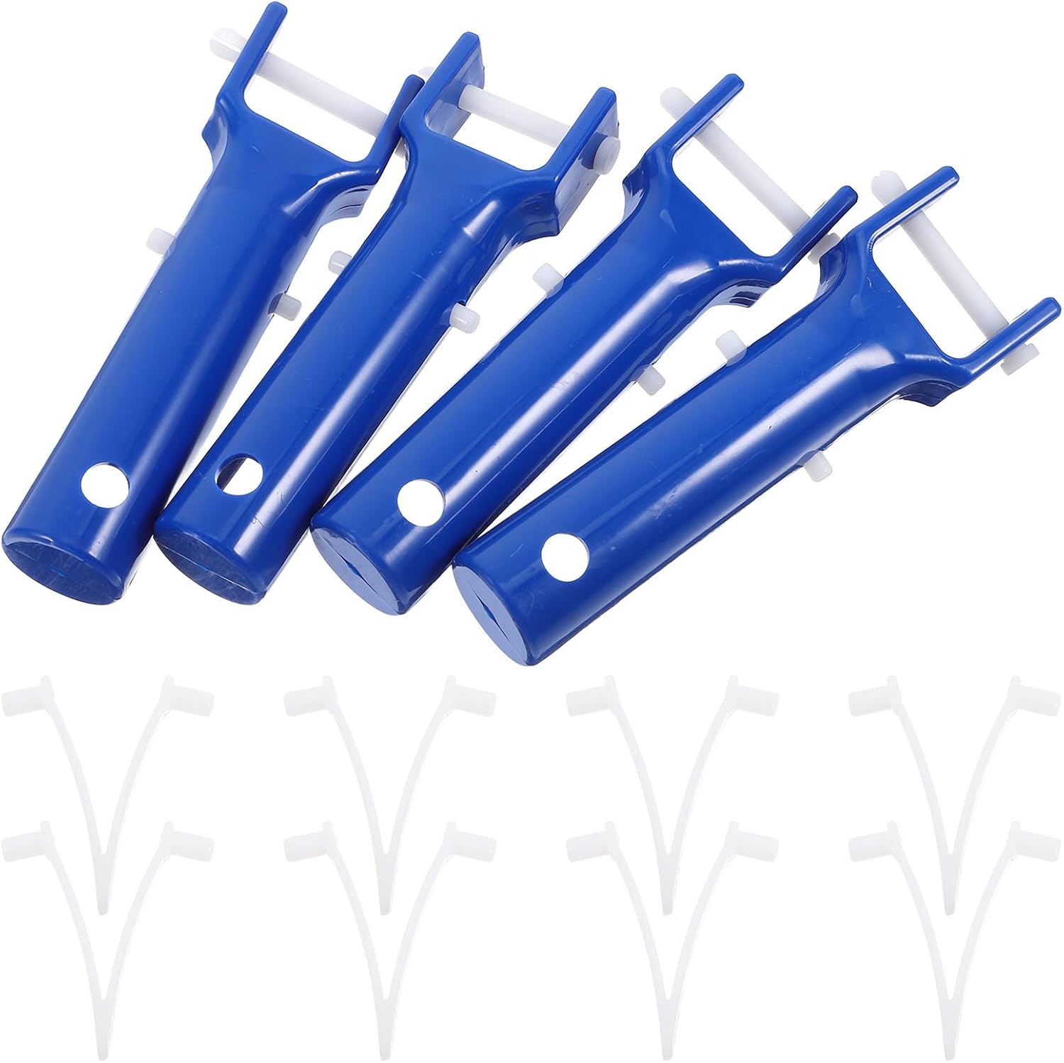 Blauer Poolgriff Mit V-clips Zum Austauschen, Abs-poolzubehör Für Wartung Und Reinigung, Sommerurlaub