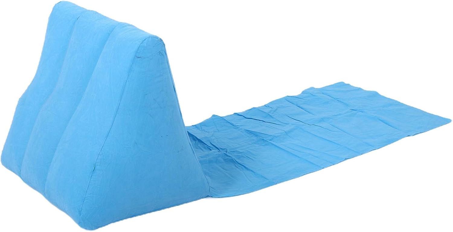 Aufblasbarer Strandstuhl Für Campingausflüge Verstellbare Rückenlehne, Liegestuhl Mit Beflockter Pvc-basis, Tragkraft Bis 150 Kg Für Strandliebhaber