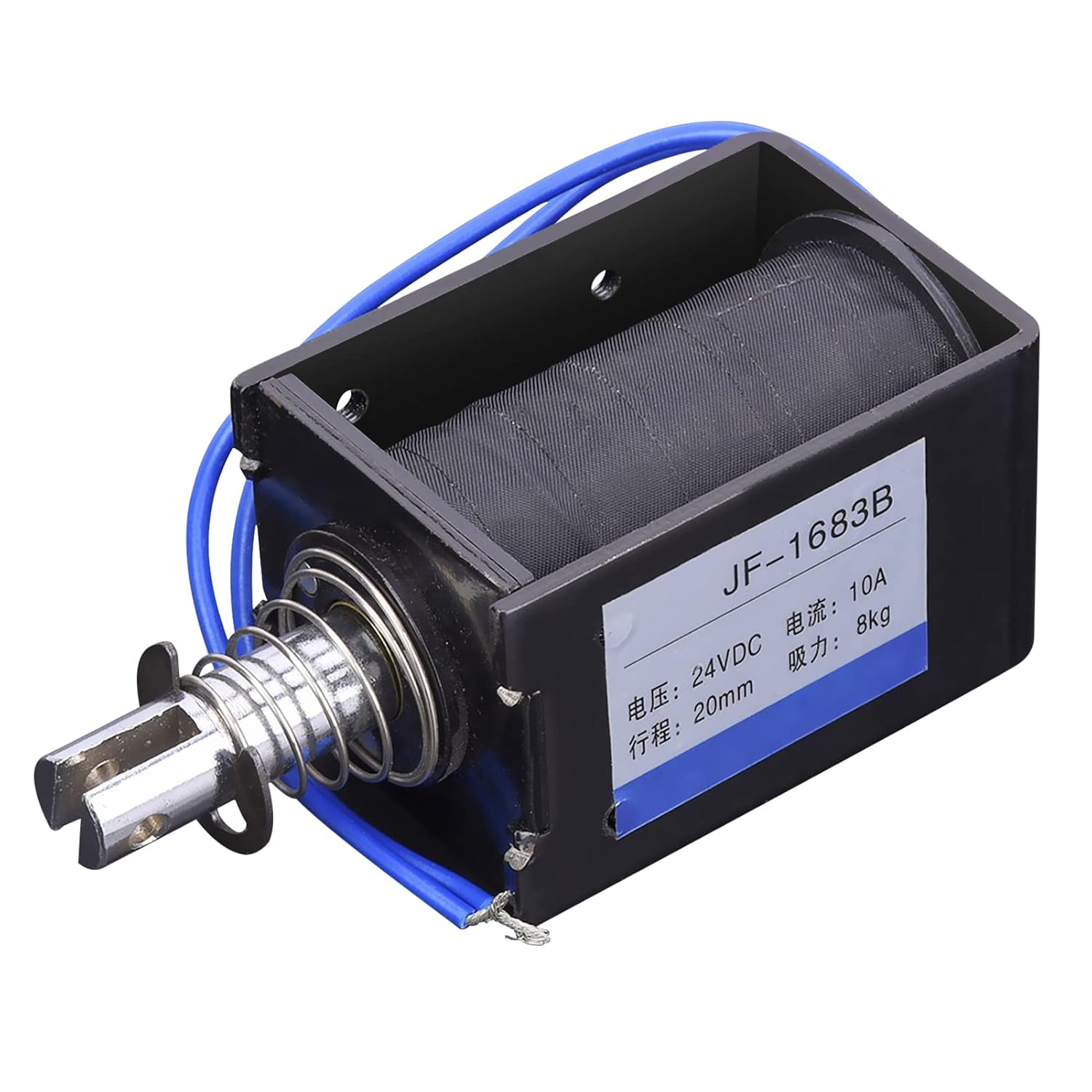 Gleichstrom-solenoid-elektromagnet, Jf-1683b Druck-zug-typ Gleichstrom-solenoid-elektromagnet 78,4 N 24 V Dc 20 Mm Hub