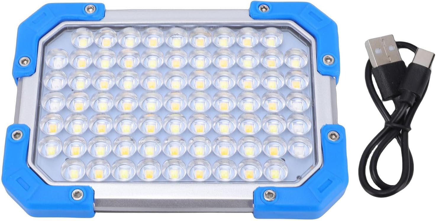 Wiederaufladbare Led-arbeitsleuchte, Magnetischer Weitwinkelscheinwerfer Mit Haken, Ipx4, Für Zelte, Stromausfälle, Autoreparaturen, 3600 Mah (kunststoff)