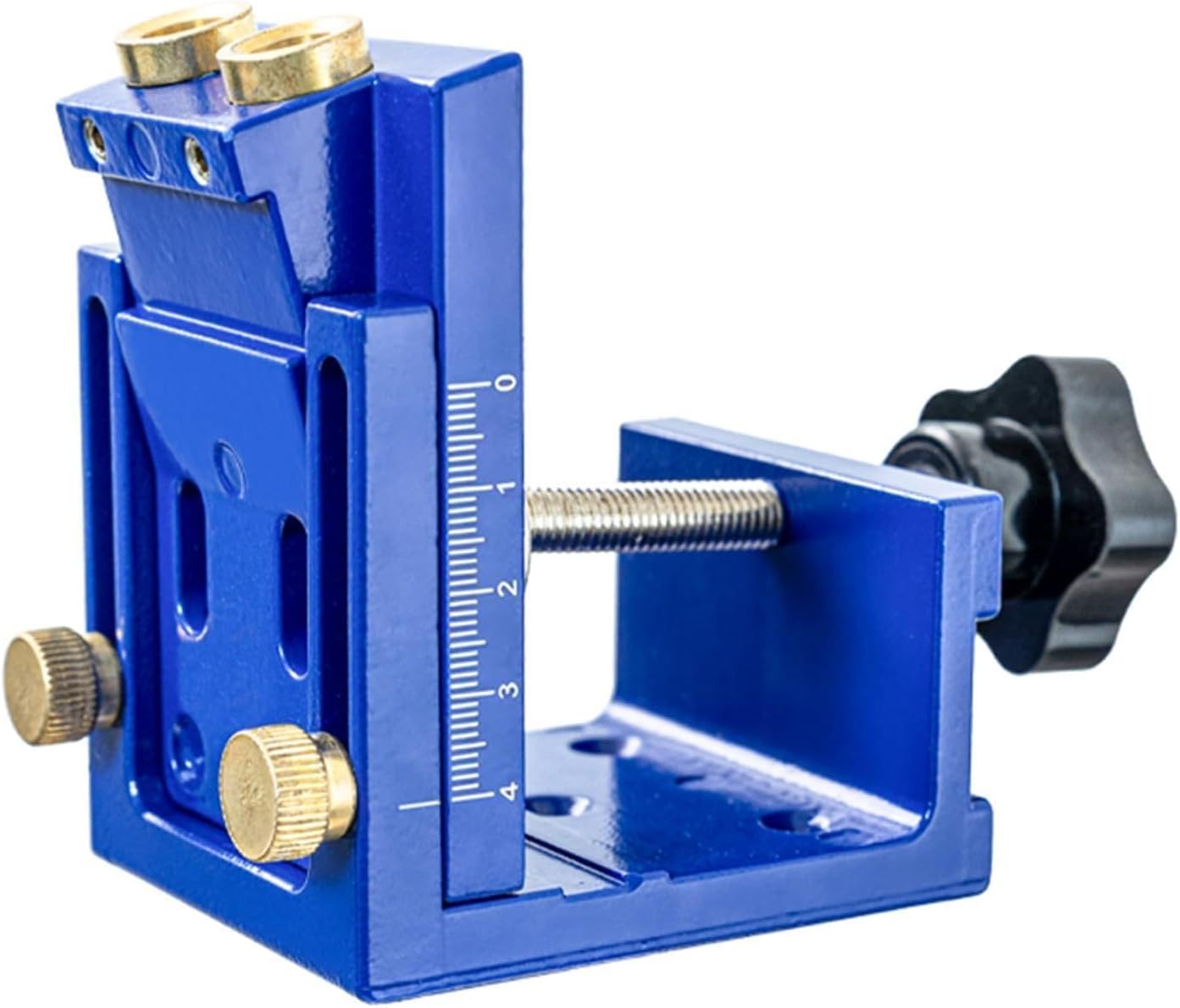 Bohrschablone Aus Aluminiumlegierung Mit Einstellbarem Bohrwinkel 15° Zum Verbinden Von Holzbrettern, Schranktürpaneelen Und Für Die Möbelmontage (blau)