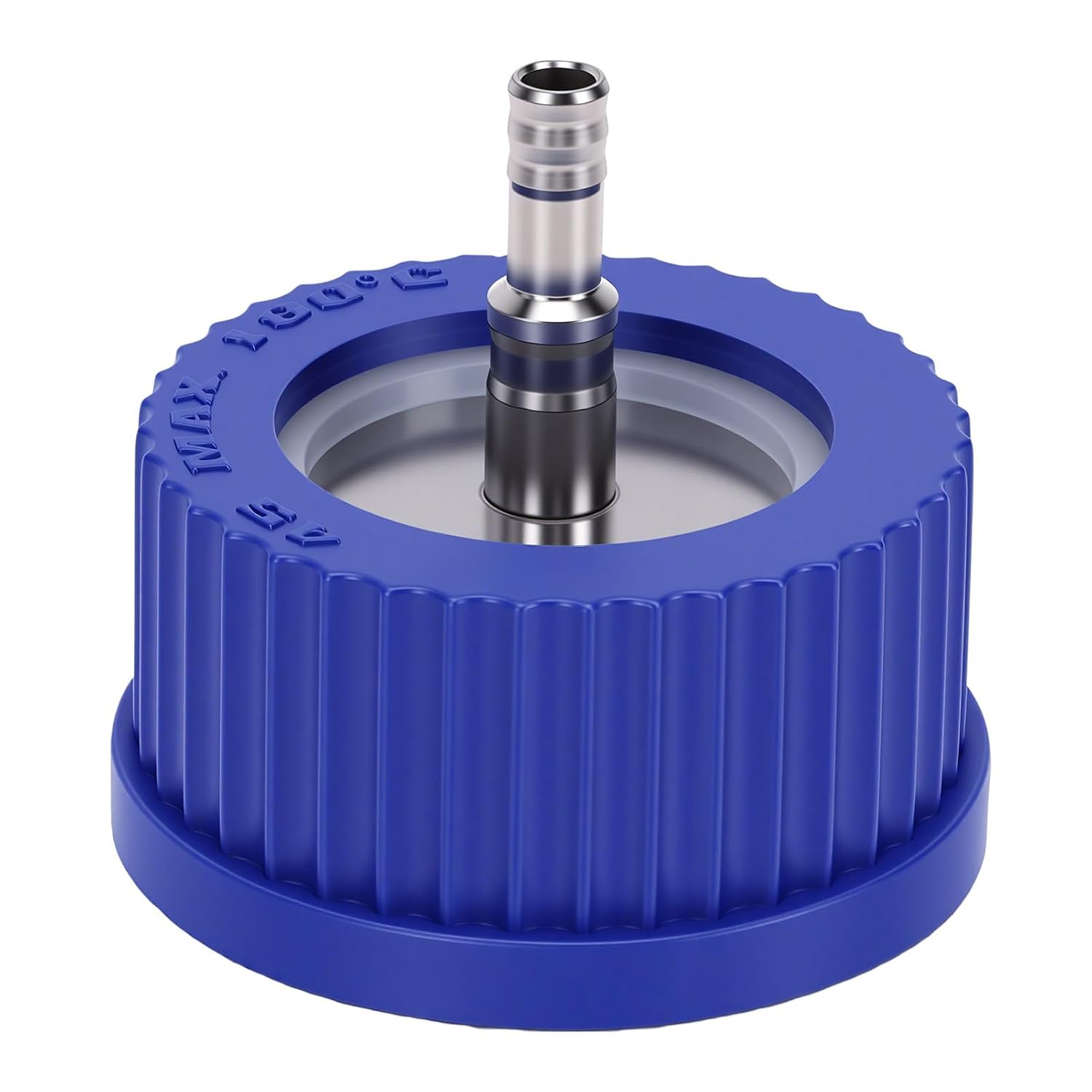 Gl45 Sicherheits-einfüllverschluss, 1 Öffnung 6–8 Mm, Blaues Pbt