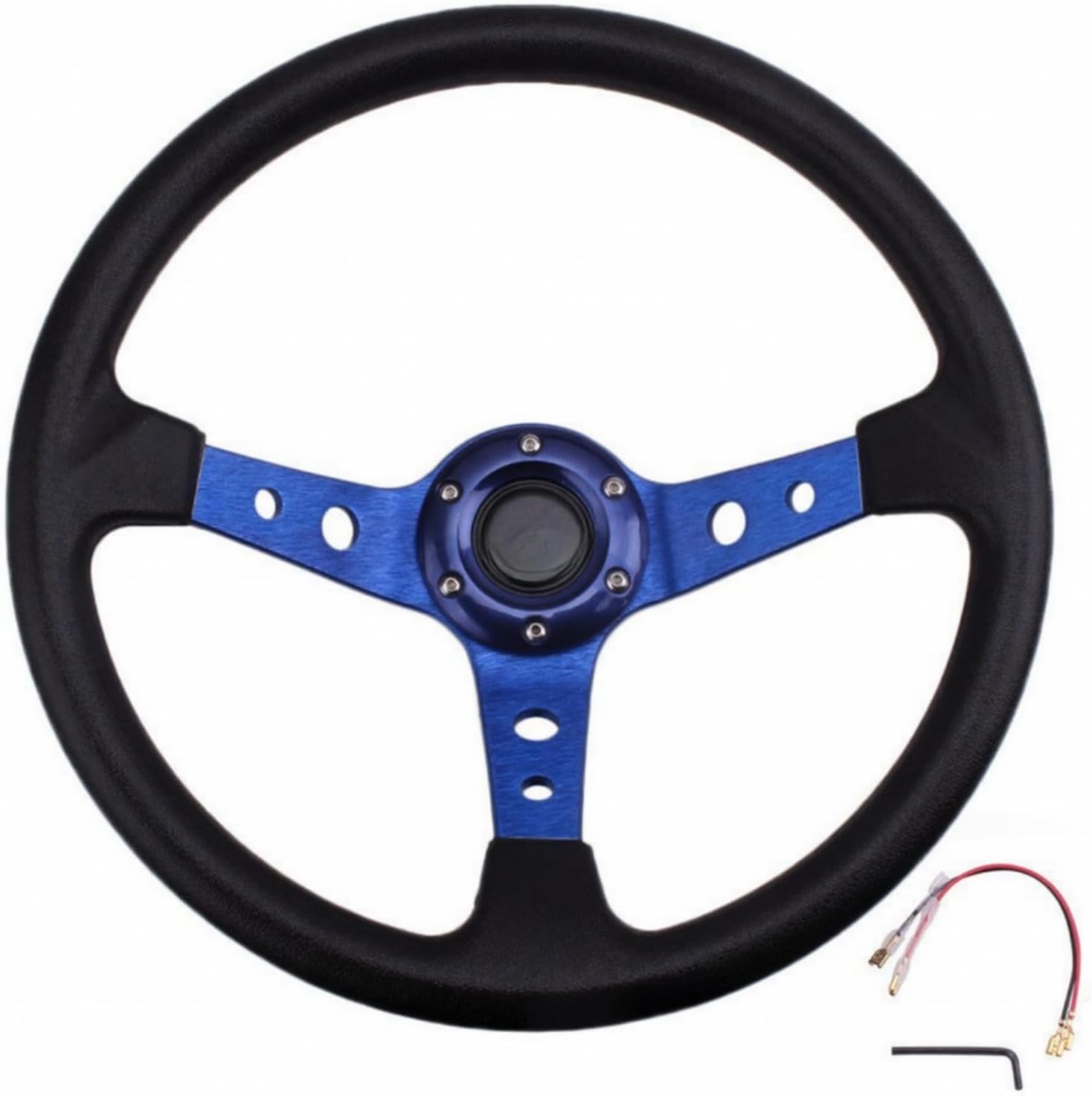 Universeller Drei-wege-knopf Sportlich, Für Den Motorsport, Blau