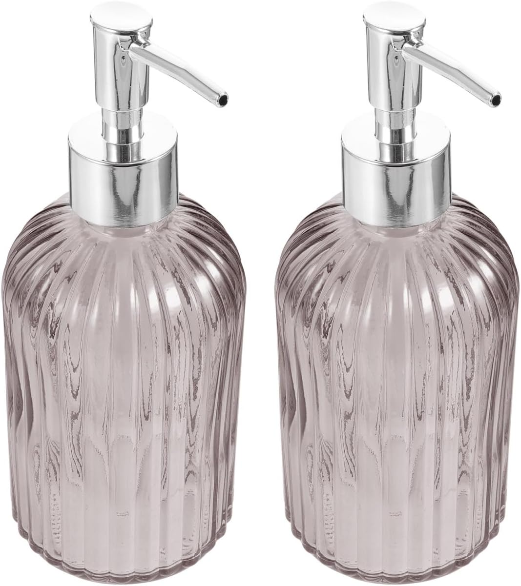 2er-set 400-ml-glas-pumpflaschen, Tragbare Quetschflaschen Für Shampoo Und Gel