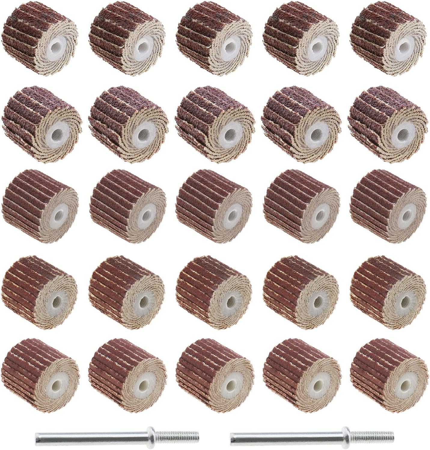 20 Schleifscheiben (körnung 80/120/240/320/600, 12 Mm) Als Ersatz Für Rotationswerkzeuge Mit Schaftdorn