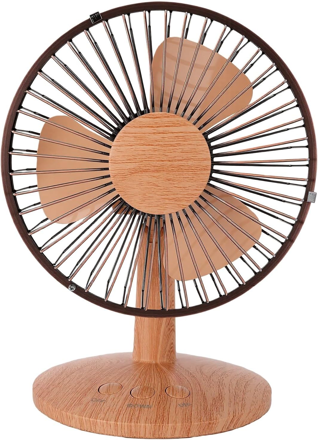 Kleiner Tischventilator, Tragbar, 2 Geschwindigkeiten, Oszillierend, Usb Und