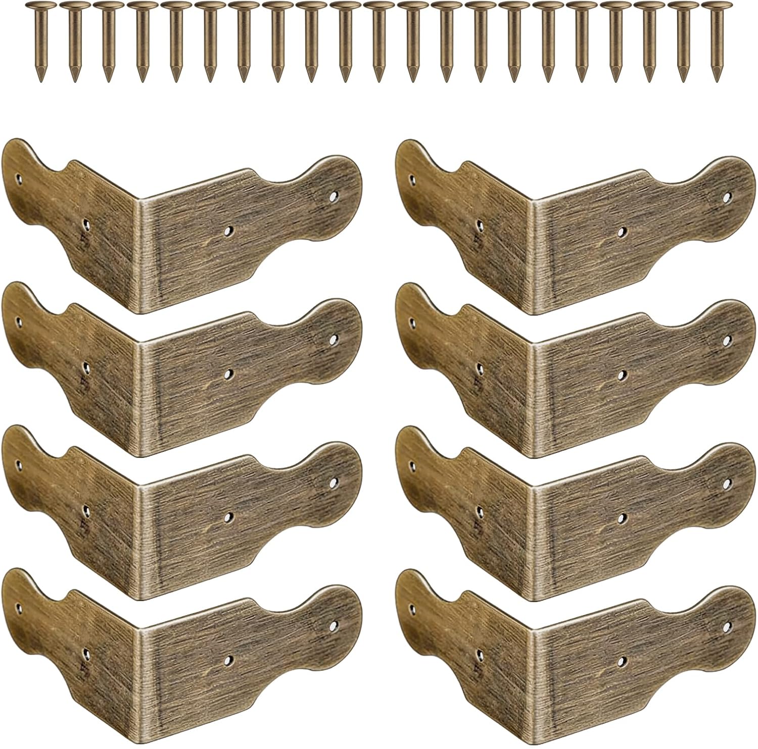 Set Mit 8 Vintage-eckenschützern – Bronze