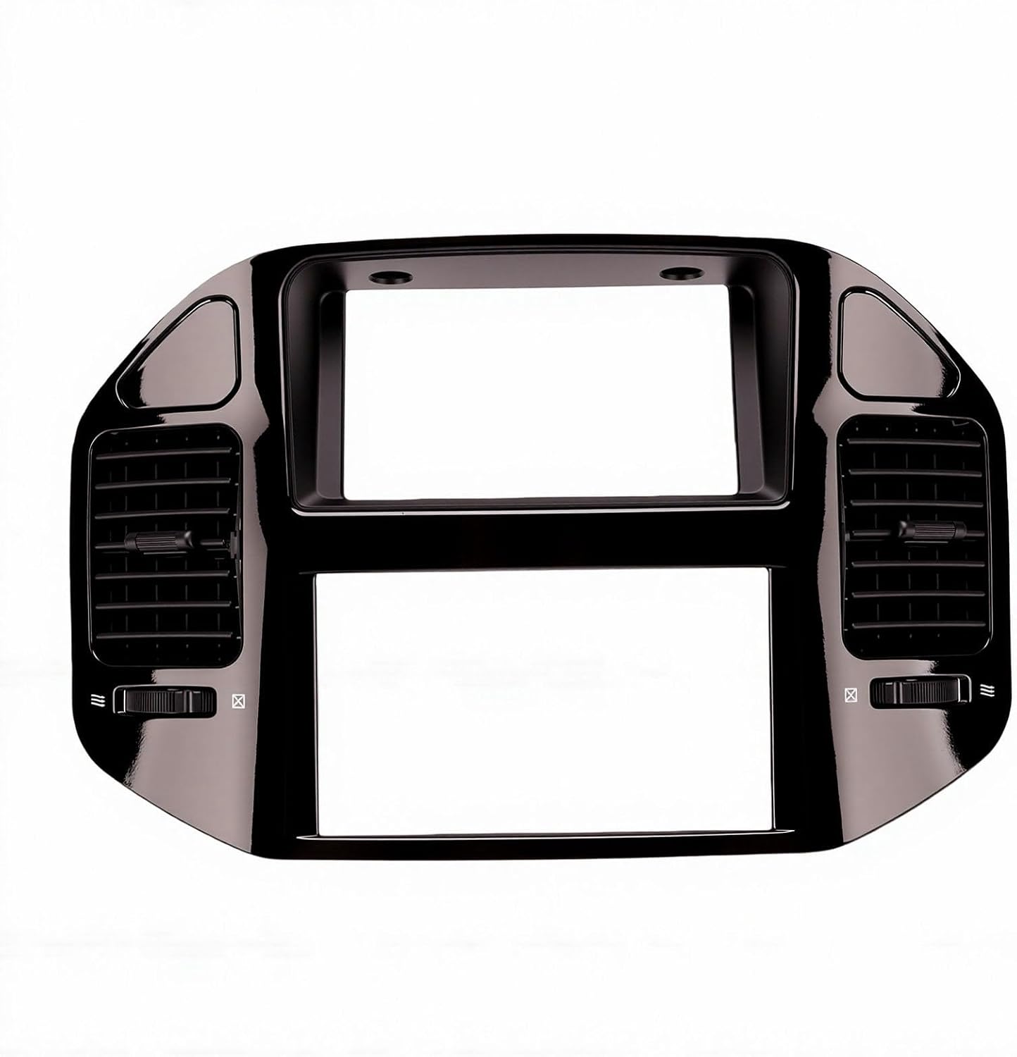 Ersatz-lüftungsgitter Für Das Armaturenbrett Des Pajero (2000–2006) Mit Verstellbaren Lamellen, Dunkler Holzoptik, Abs-kunststoff, Für Links- Und Rechtslenker