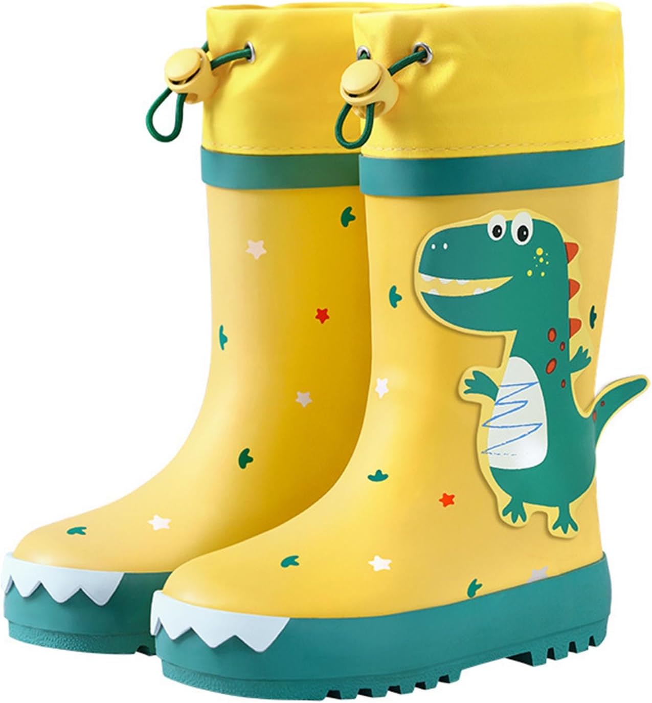 Kinder-regenstiefel Mit Dinosaurier-motiv, Rutschfest, Strapazierfähiges Material