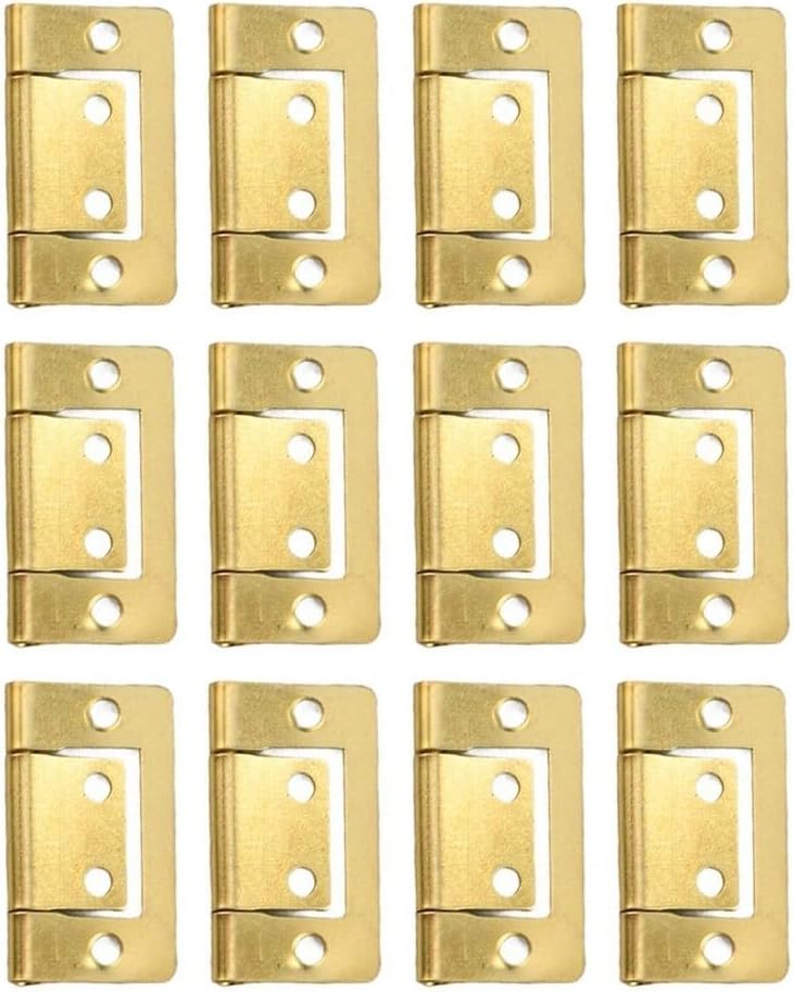 Türscharniere 38x21mm, 12er-pack, Hochleistungsscharniere (gelb)