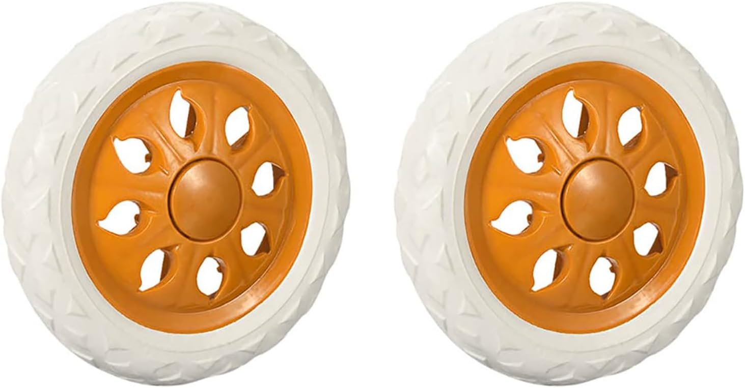 Set Mit 2 Ersatzrädern Für Einkaufswagen – 15,2 Cm Durchmesser, Gelber Schaumgummi