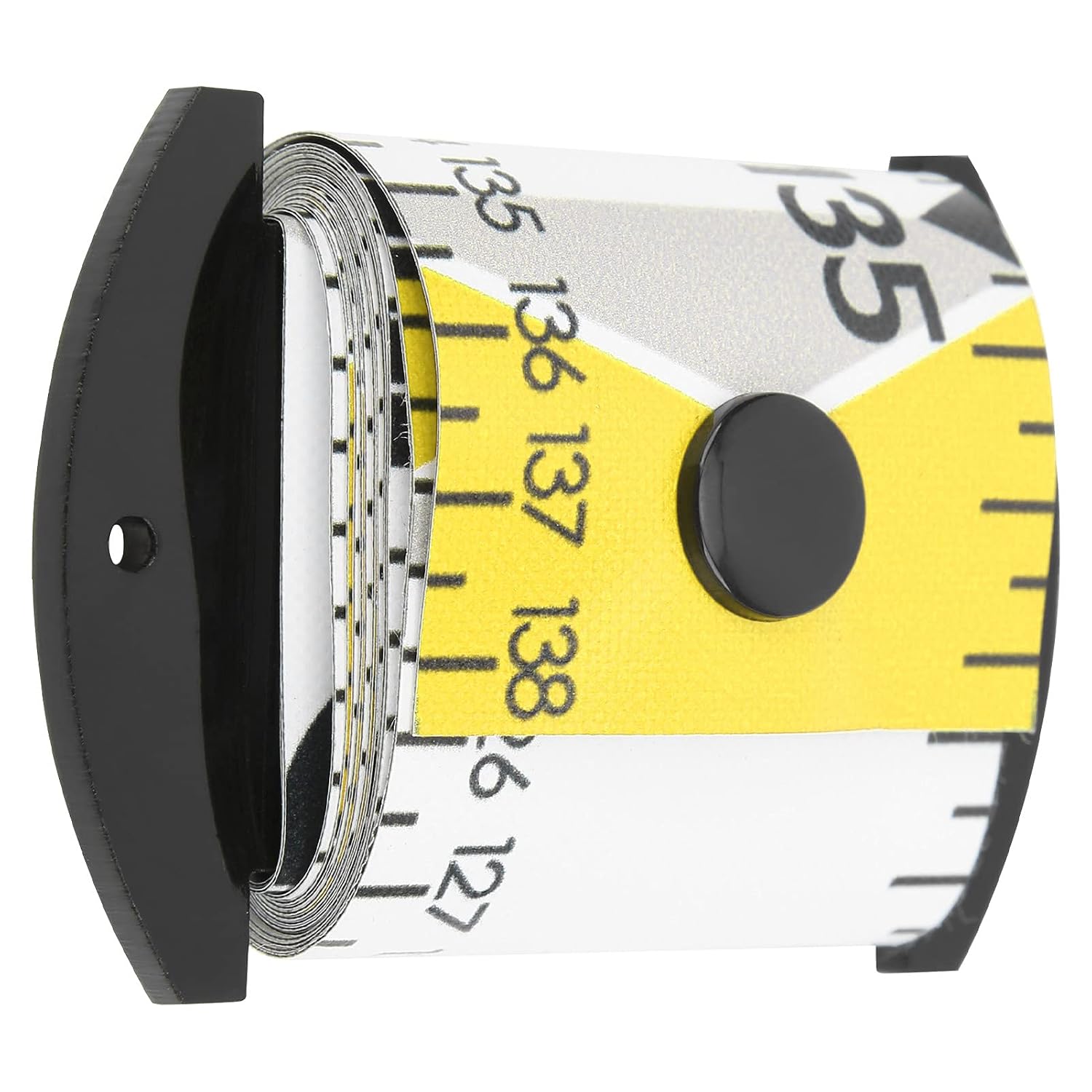 Fischmesslineal 138x5cm, Präzises Messwerkzeug, Faltbares Pvc-fischmaßband Zur Bestimmung Der Fanggröße, Tragbares Zubehör Für Die Angelbox (gelb)