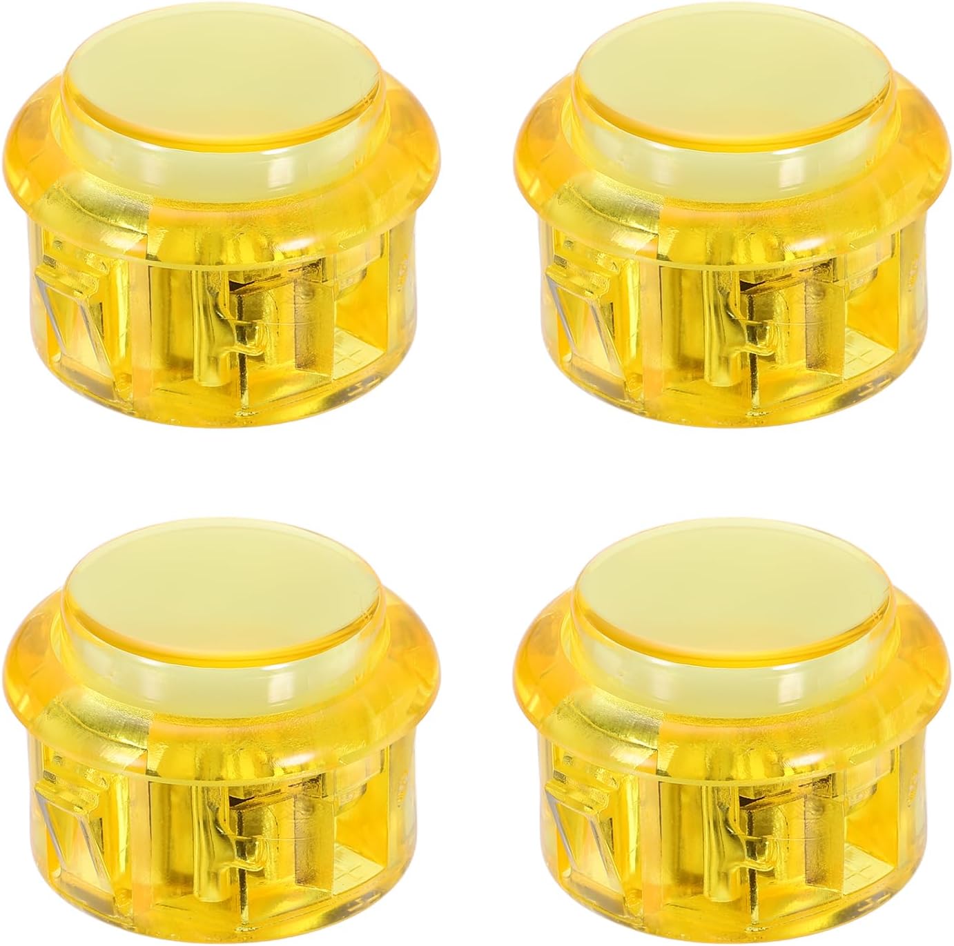 Led-arcade-tasten (30 Mm) Gelb Beleuchtete Led-spieltaste