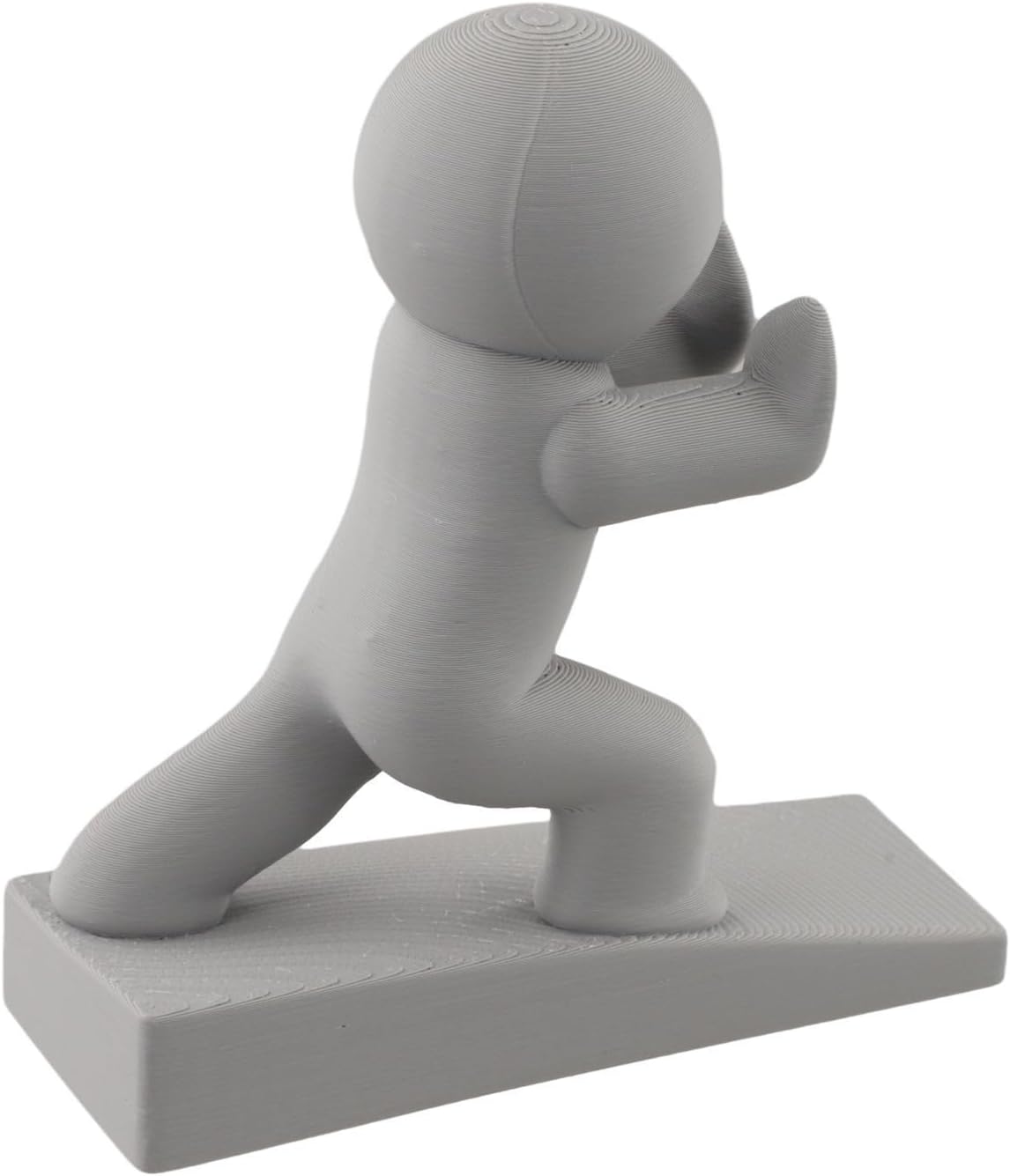 Niedlicher, Dekorativer, Rutschfester Türstopper 9x3cm (grau)