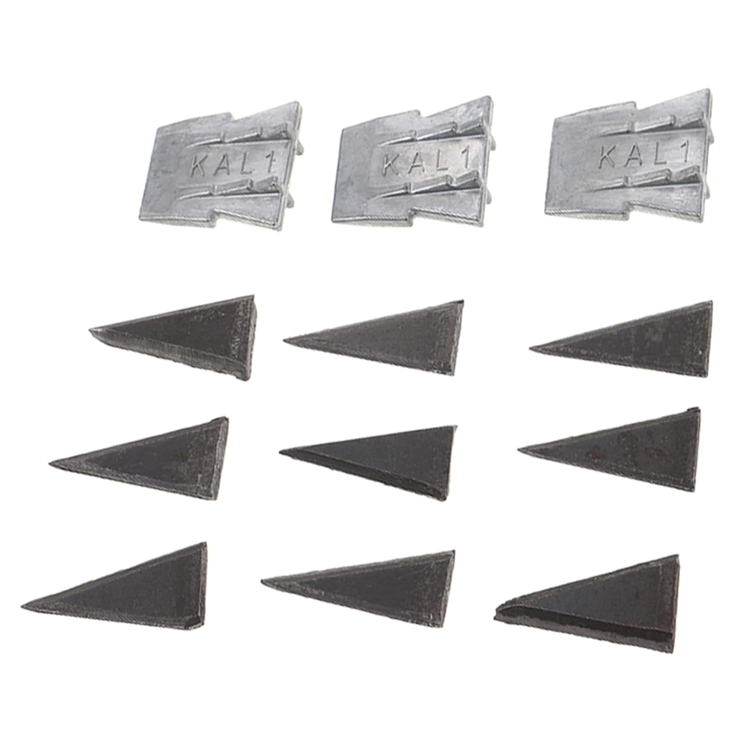 Konische Metallkeile Für Werkzeuggriffe, 12-teiliges Set, Eisen, Für Hammer Und Axt, Reparaturzubehör Für Holzbearbeitung Und Notfälle