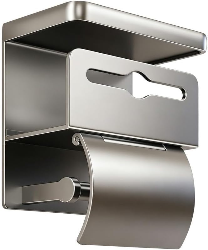 Toilettenpapierhalter Aus Aluminium, Grau.