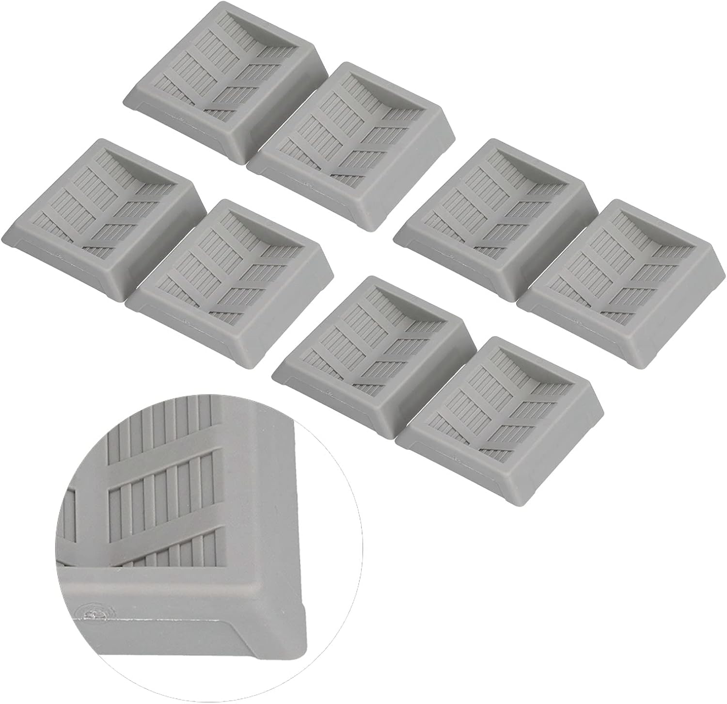 Gummimöbelrollen, Radkappen, Bodenschoner Mit Mehreren Widerstandsleisten, Für Bürostühle, Sofas, Schränke Und Betten.