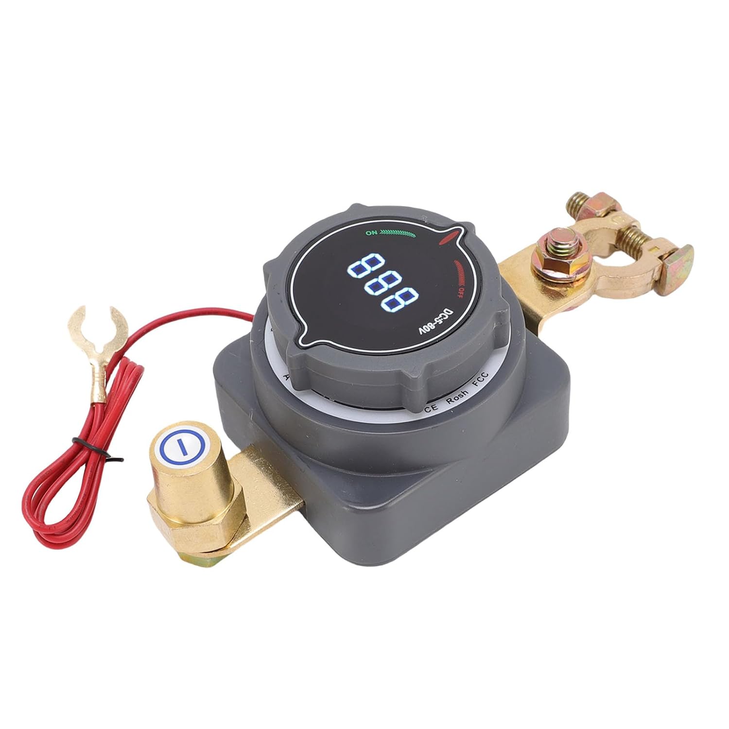 Batterietrennschalter Mit Voltmeter, Effektiver Hauptschalter Für Wohnmobil, Lkw, Boot, 250 A