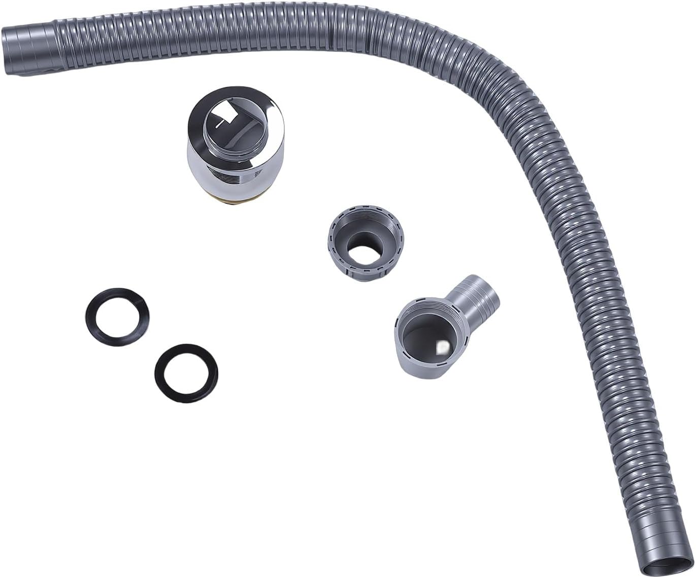 Anschlussset Für Spülbecken Im Wohnmobil, Mit Geradem Abflusssystem Und Wasserdichten Schlauchschellen, Kompatibel Mit Der Badewanneninstallation Im Wohnmobil.