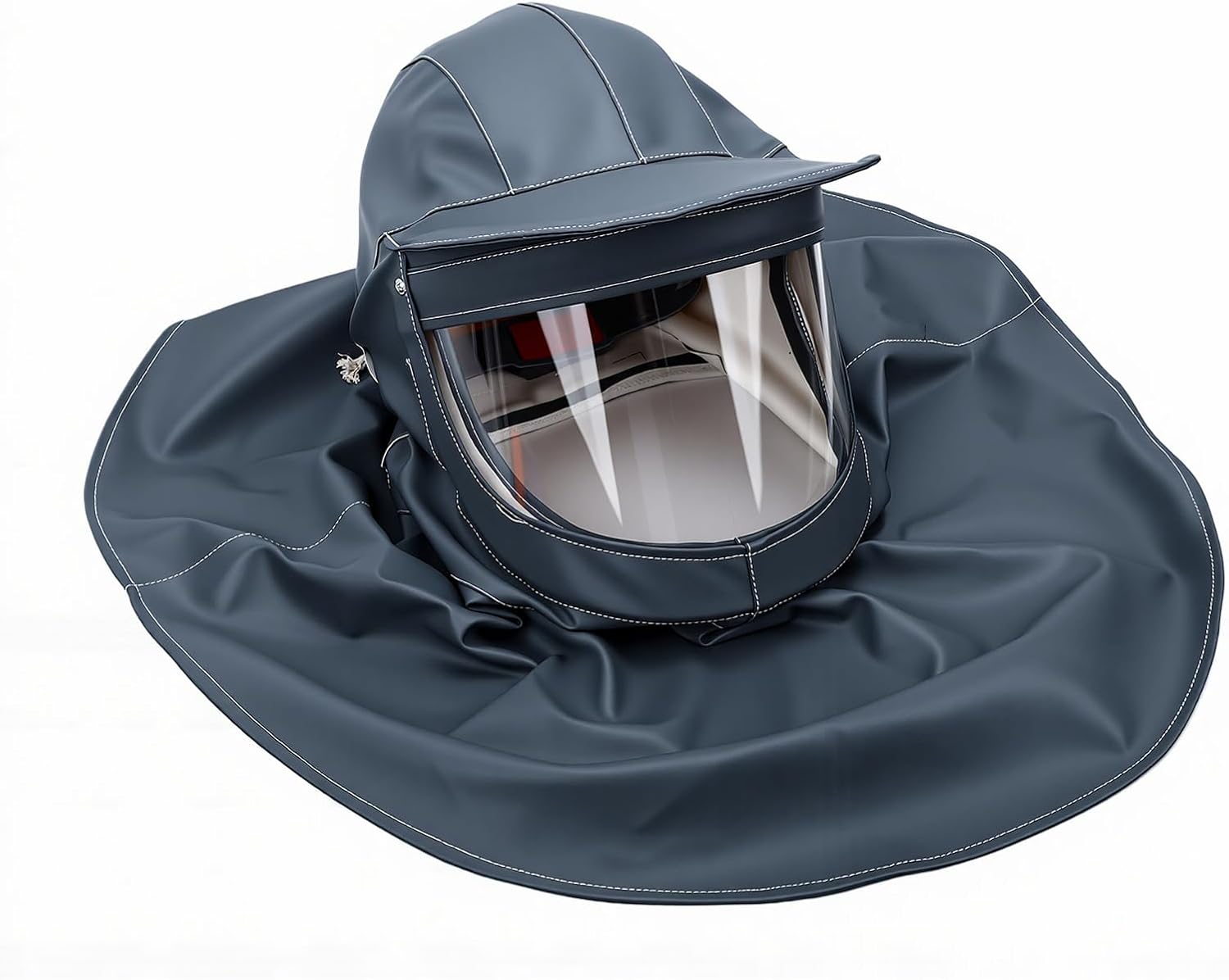 Sandstrahlhaube, Sicherheitshaube Aus Pvc/pc-materialien, Doppellagige Linsenschutzhaube Mit Verbesserter Sicht, Ideal Zum Sandstrahlen Von Lack.