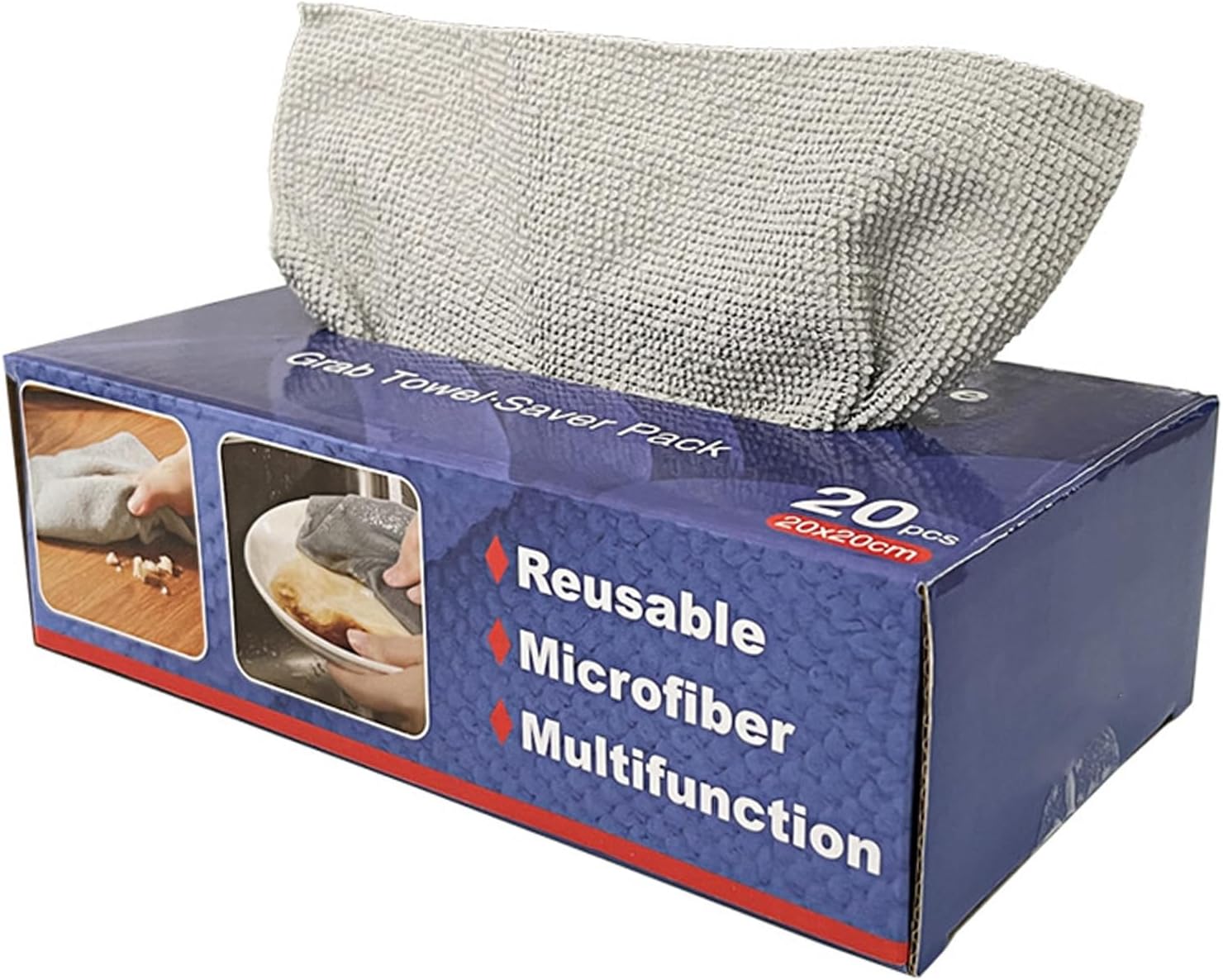 Einweg-mikrofasertücher, Super Saugfähige Mehrzweck-reinigungstücher Mit Spenderbox, Ideal Für Küche, Bad, Haushalt Und Büro