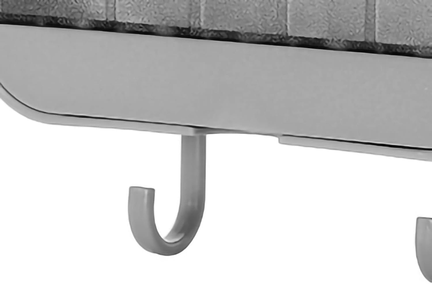 Doppelstufige Wandhalterung Mit Haken (grau)