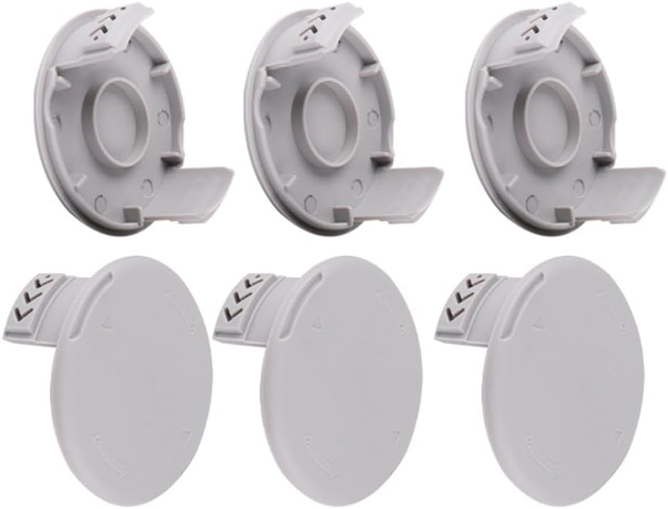 Trimmer-schneidspulen, 6 Ersatzspulenabdeckungen, Kompatibel Mit Den Akku-trimmern Ryobi One+ Ac14rl3a Und Ryobi Ac14hca One+