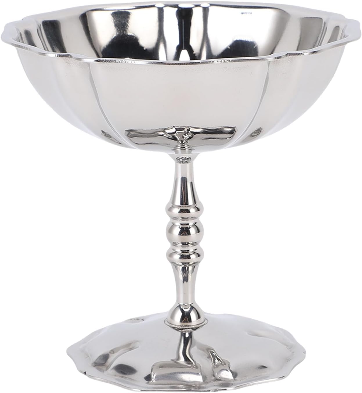 Eisbecher Aus Edelstahl, Breiter Boden (blumenform)