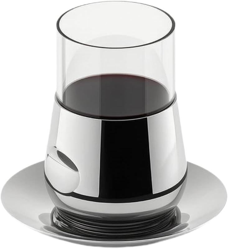 Elegantes Edelstahl-glas