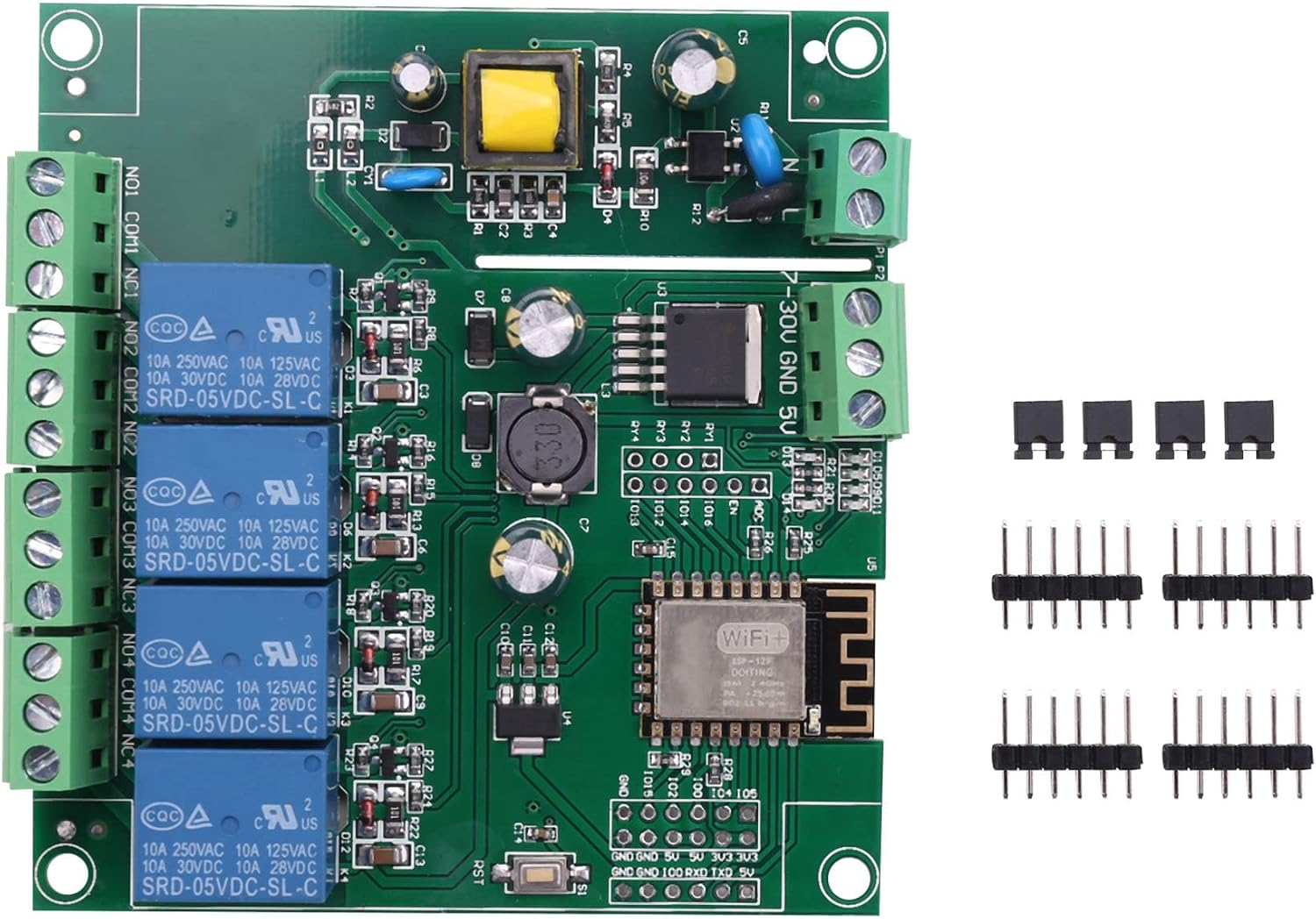 Esp8266 Esp-12f 4-kanal-wlan-relaismodul Ac90-250v/dc7-30v/5v Verzögerungsrelais-schalter Für Ide Smart Home Iot-fernbedienung